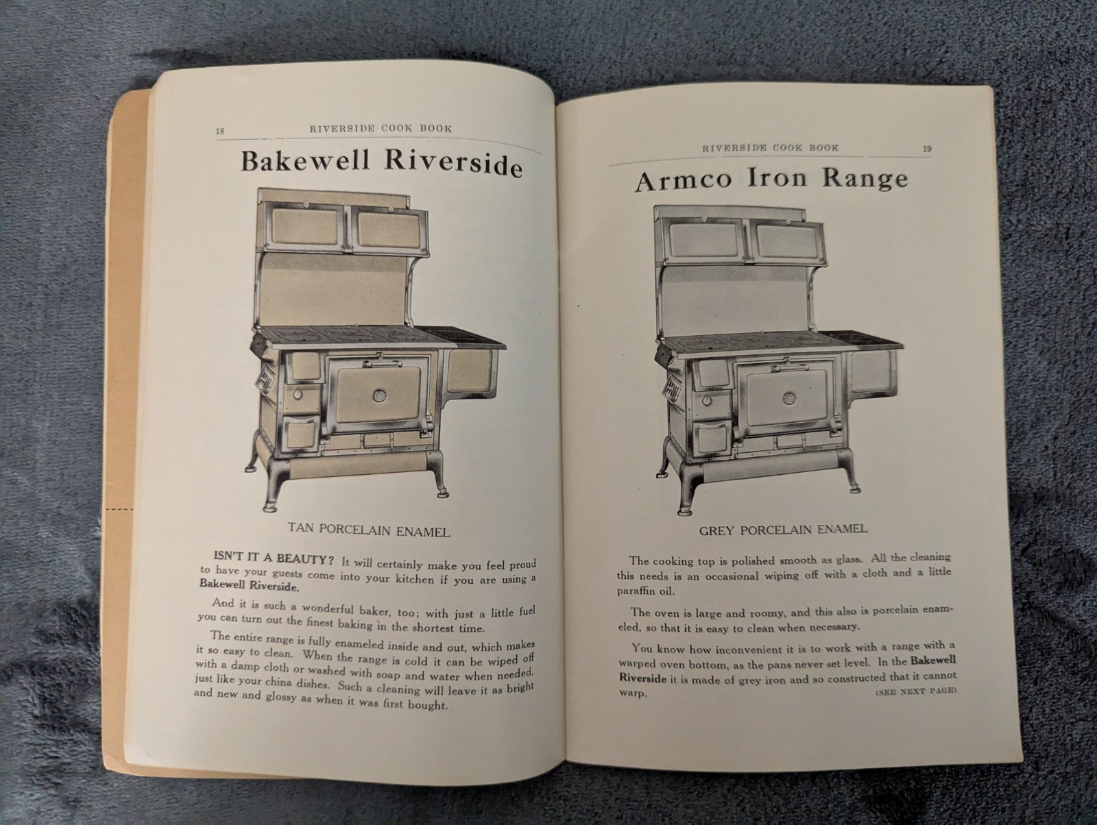 Lot 3 VTG advertising cookbooks Riverside Hamilton Beach Pillsbury 1920s-1950s
