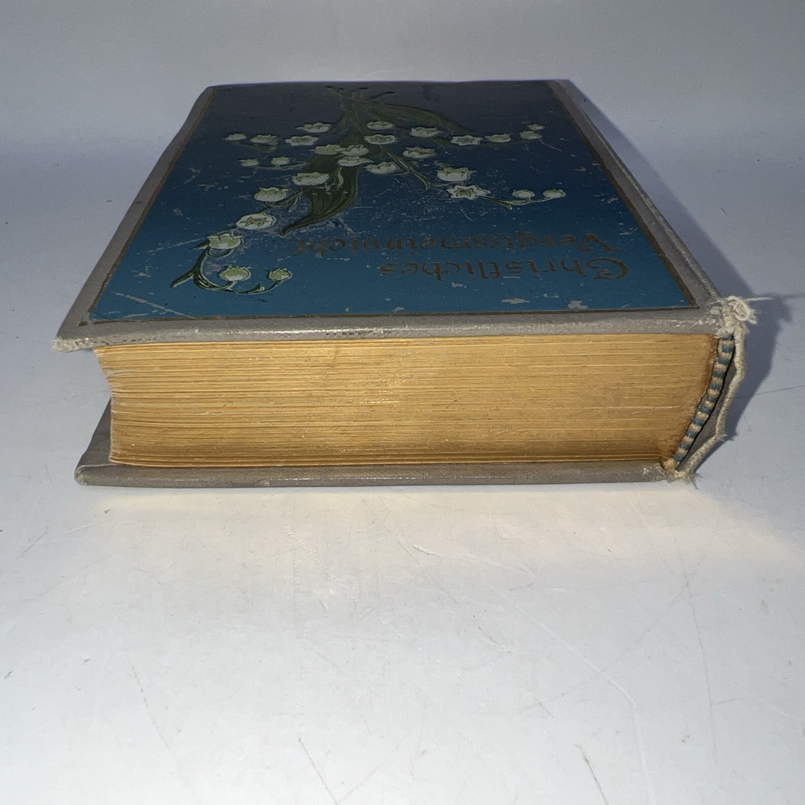 Vintage Forget Me Not German Prayer Book „Christliches Vergissmeinnicht“