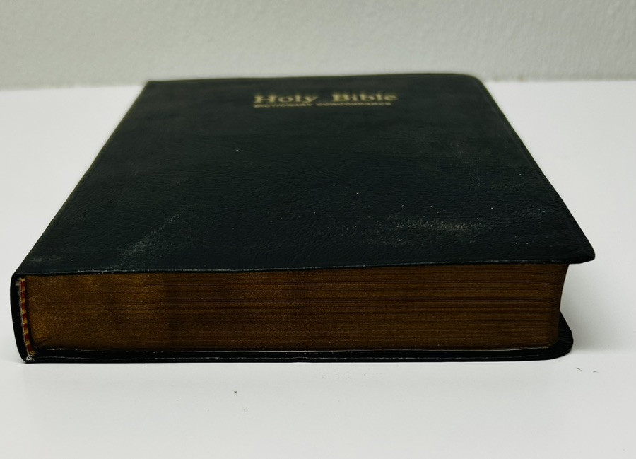 Vintage Black 175 Nelson Special Gift Bible KJV King James Version Red Letter