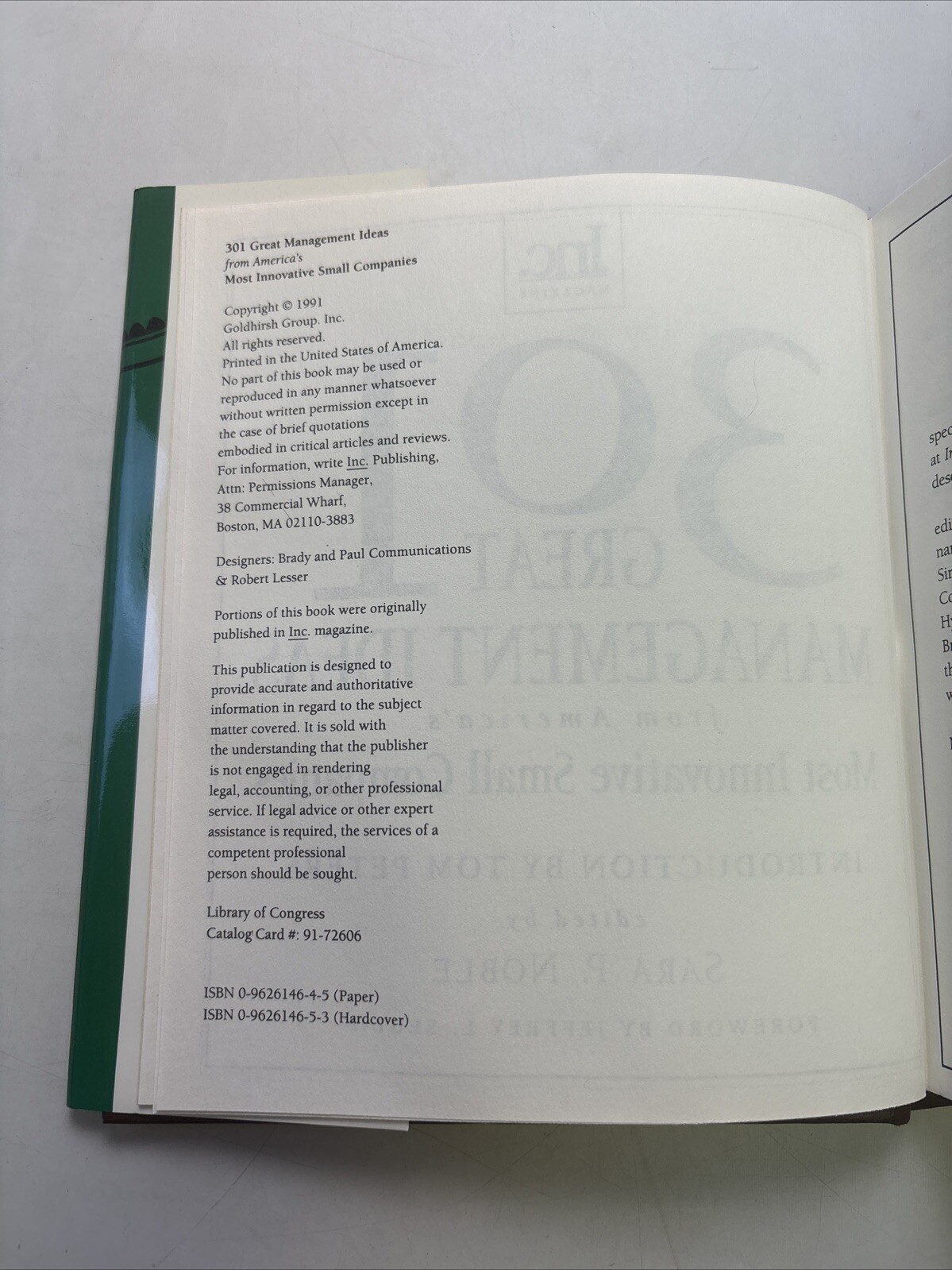 301 Great Management Ideas by Tom Peters (1991)