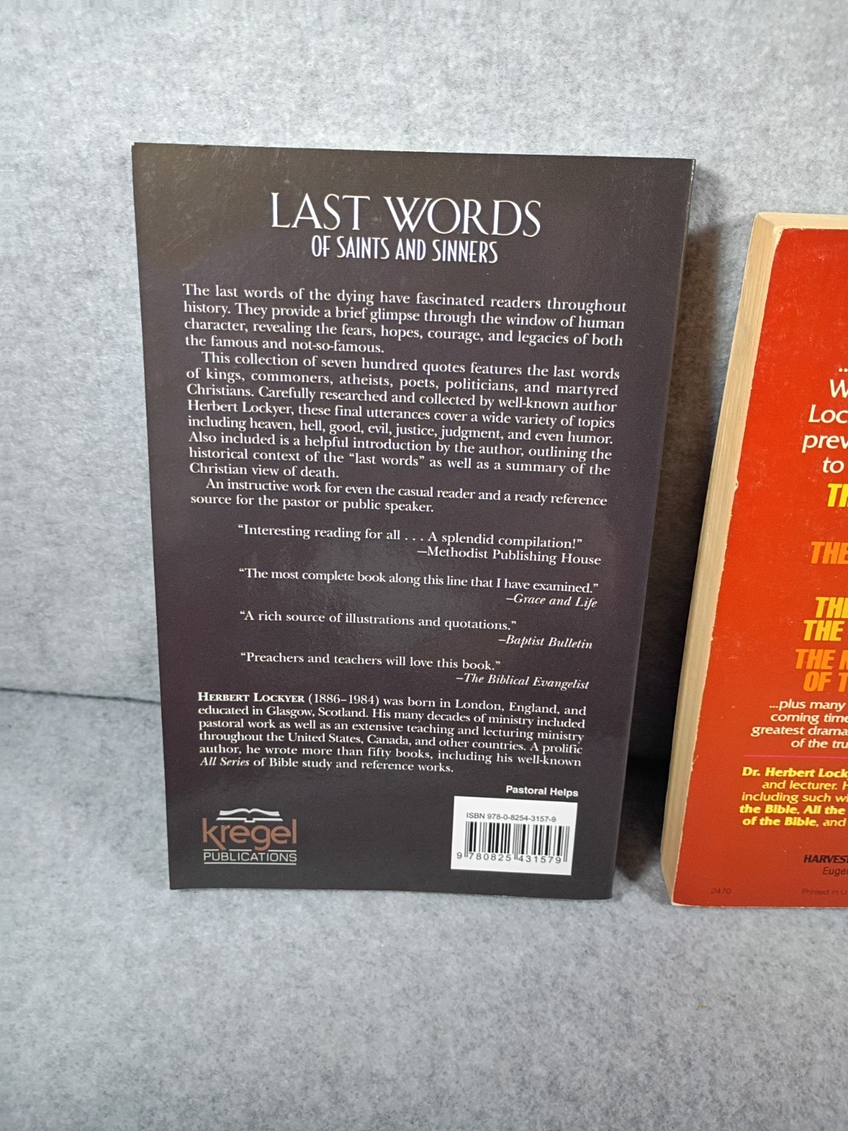 Herbert Lockyer, Revelation & Last Words of Saints and Sinners, 2 books