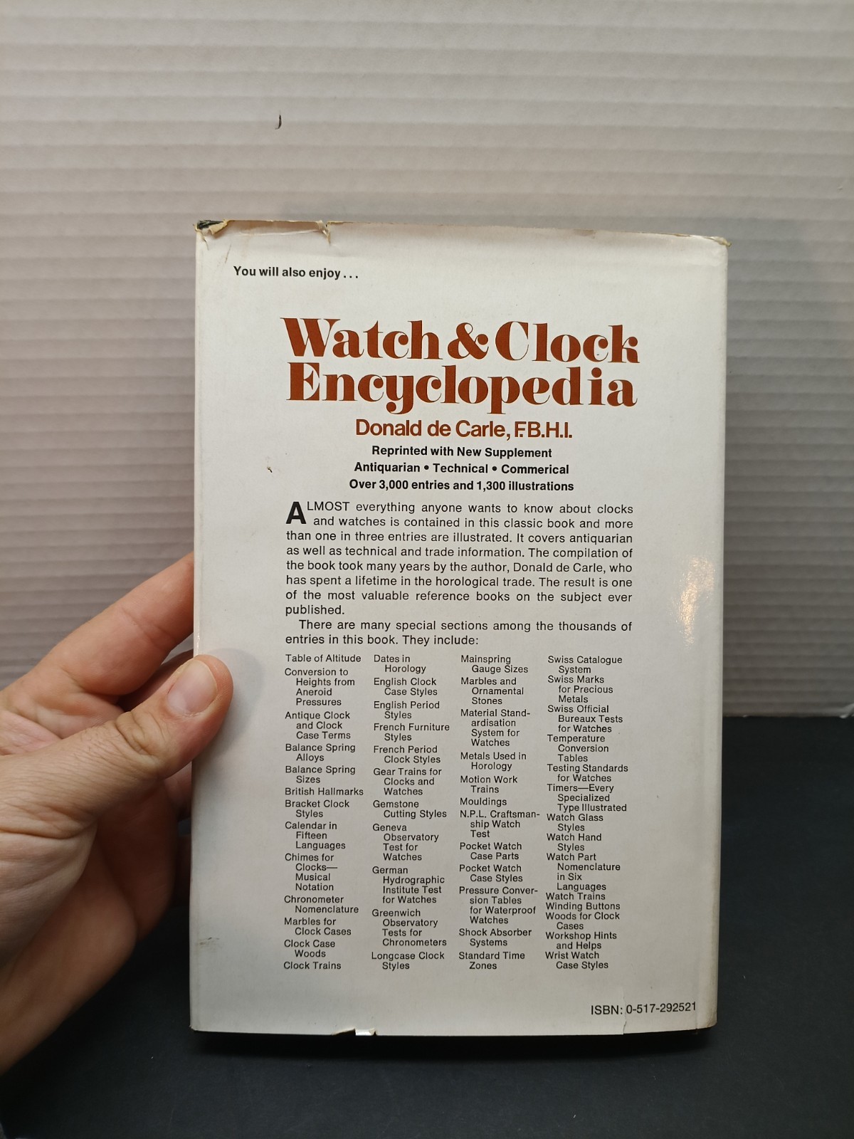 Complicated Watches And Their Repair by Donald de Carle F.B.H.I. (Hardcover)