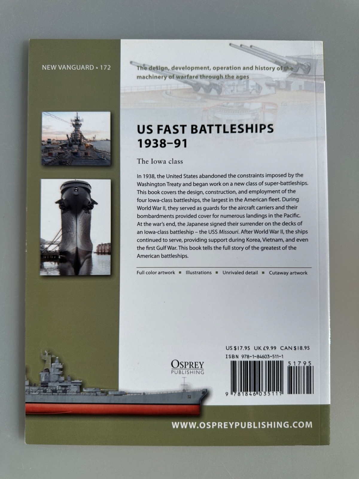 US Fast Battleships 1938-91 by Lawrence Burr Osprey Paperback