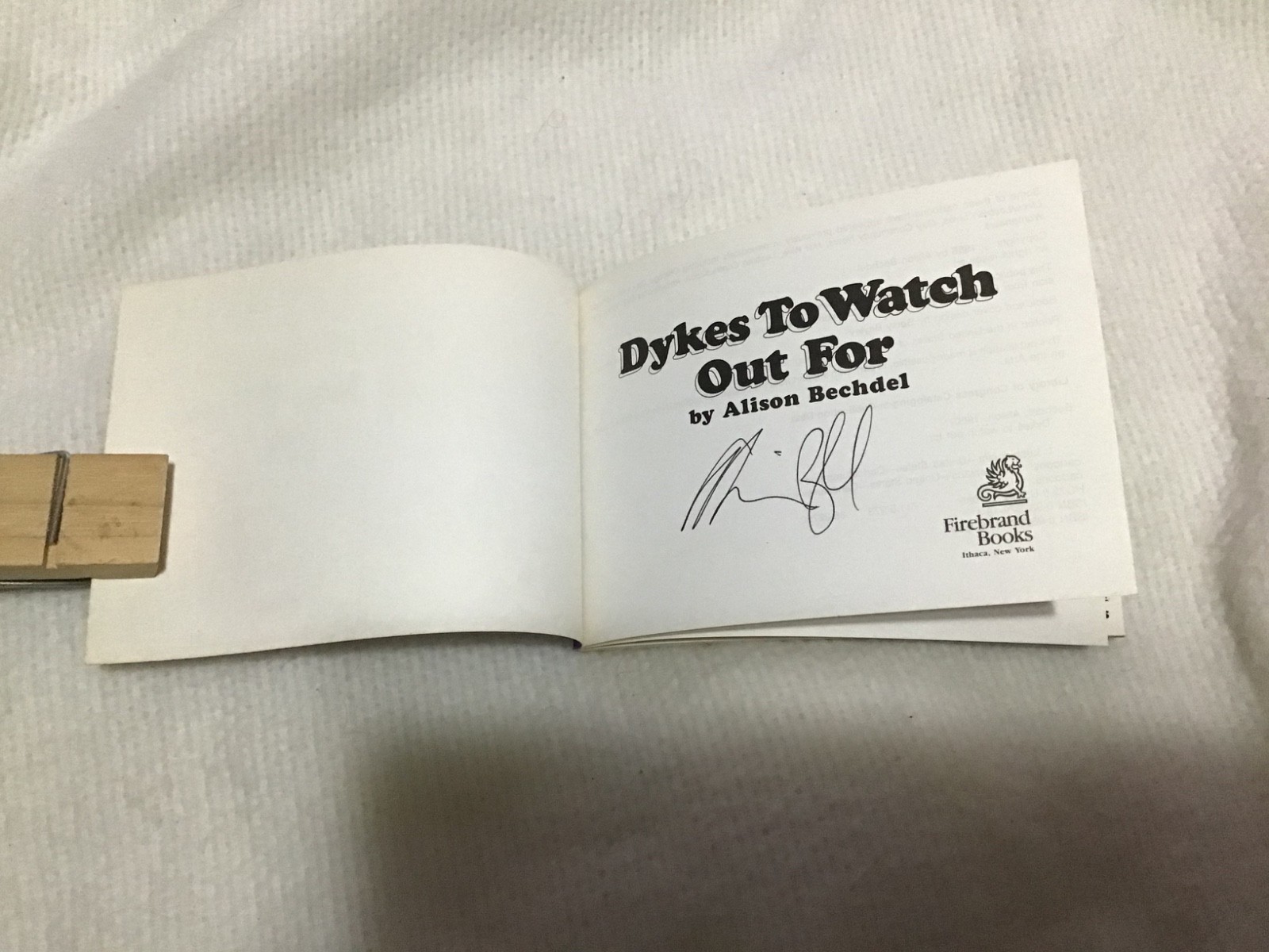 Whoa! Alison Bechdel lot of 12! Signed DTWOF Books! Titles in PIX & Description