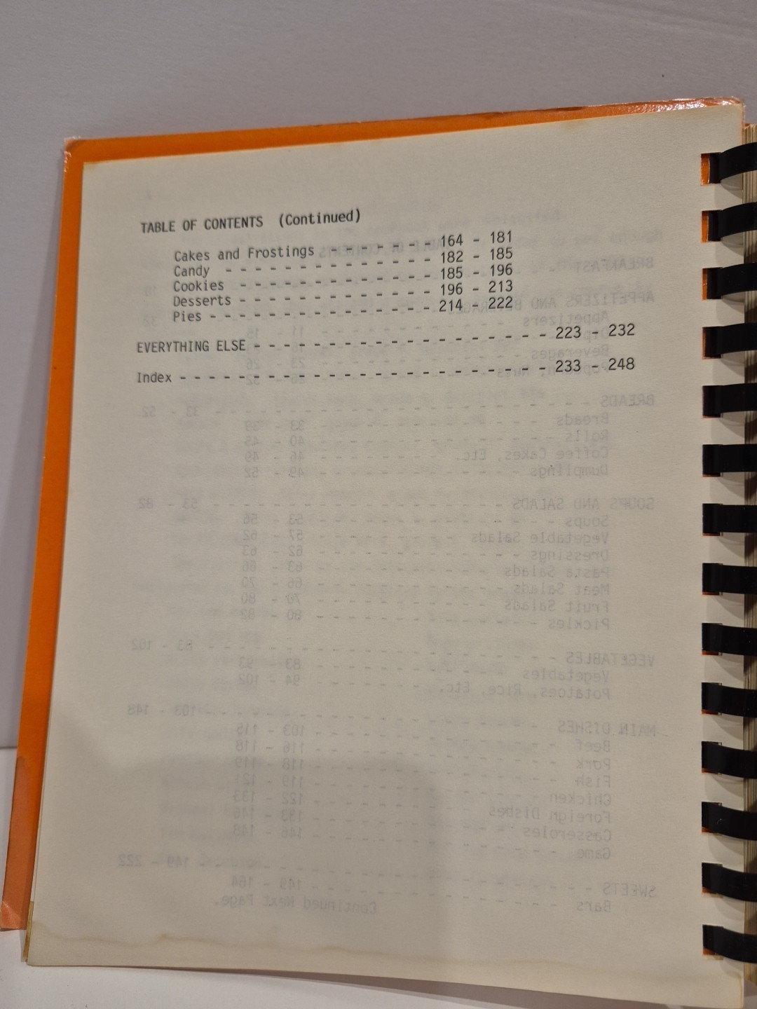 Vintage 1986 Community Cookbook Spiral Bound North Bend Morse Bluff NE 232 Pages