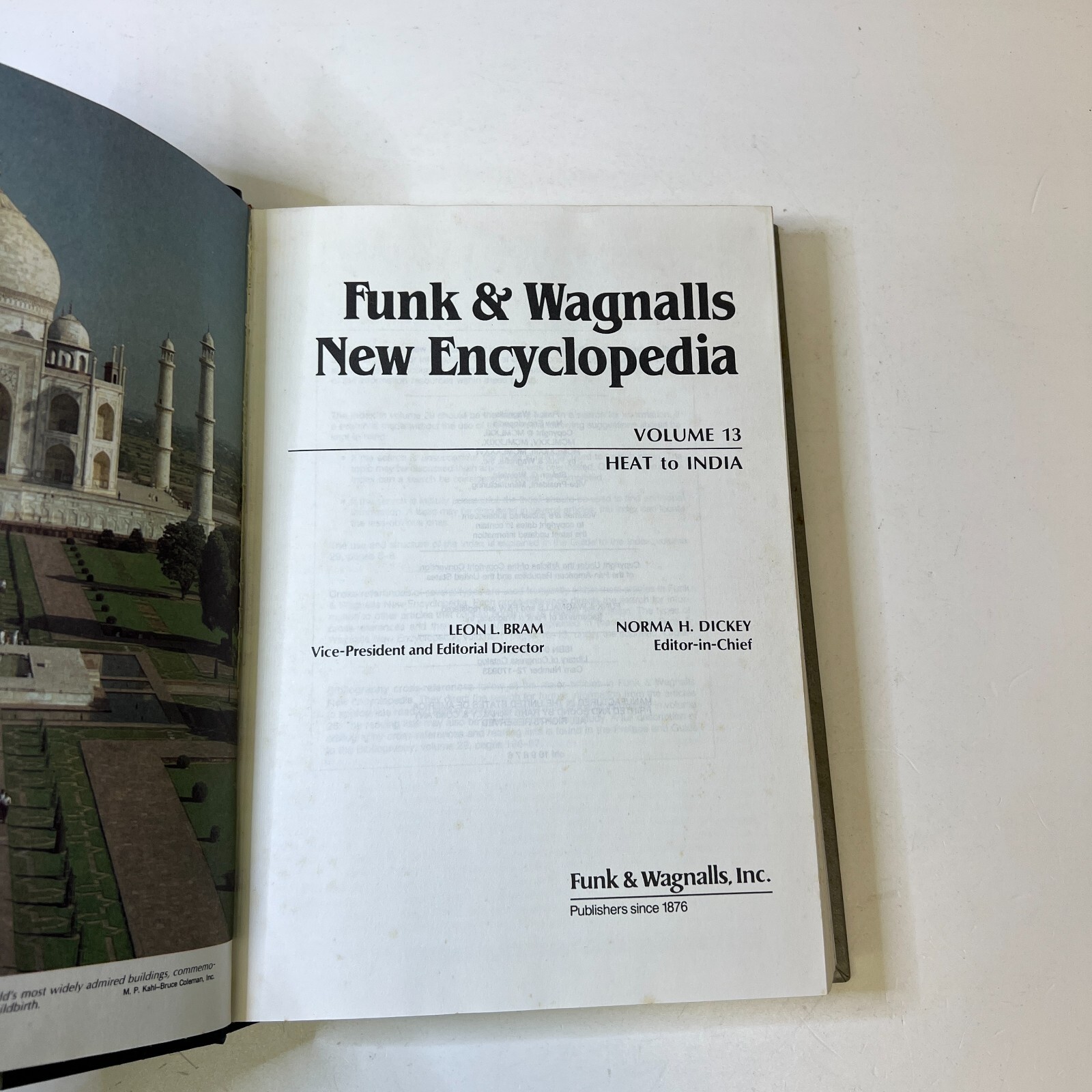 Funk and Wagnalls New Encyclopaedia, Vol. 13, by Leon L. Bram Hardcover