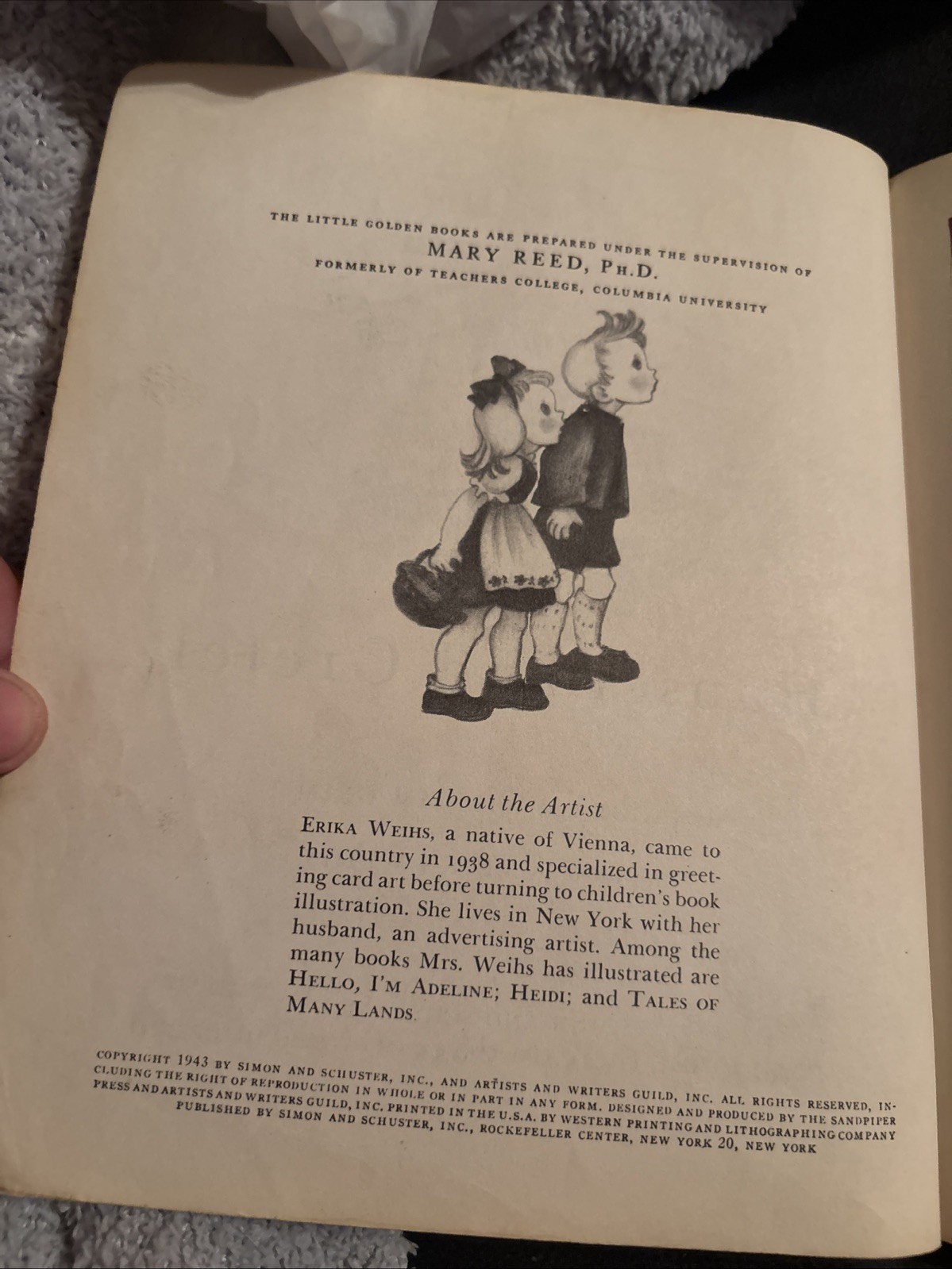 1943 Hansel and Gretel A Little Golden Book „H“ Edition Nice Vintage No Name