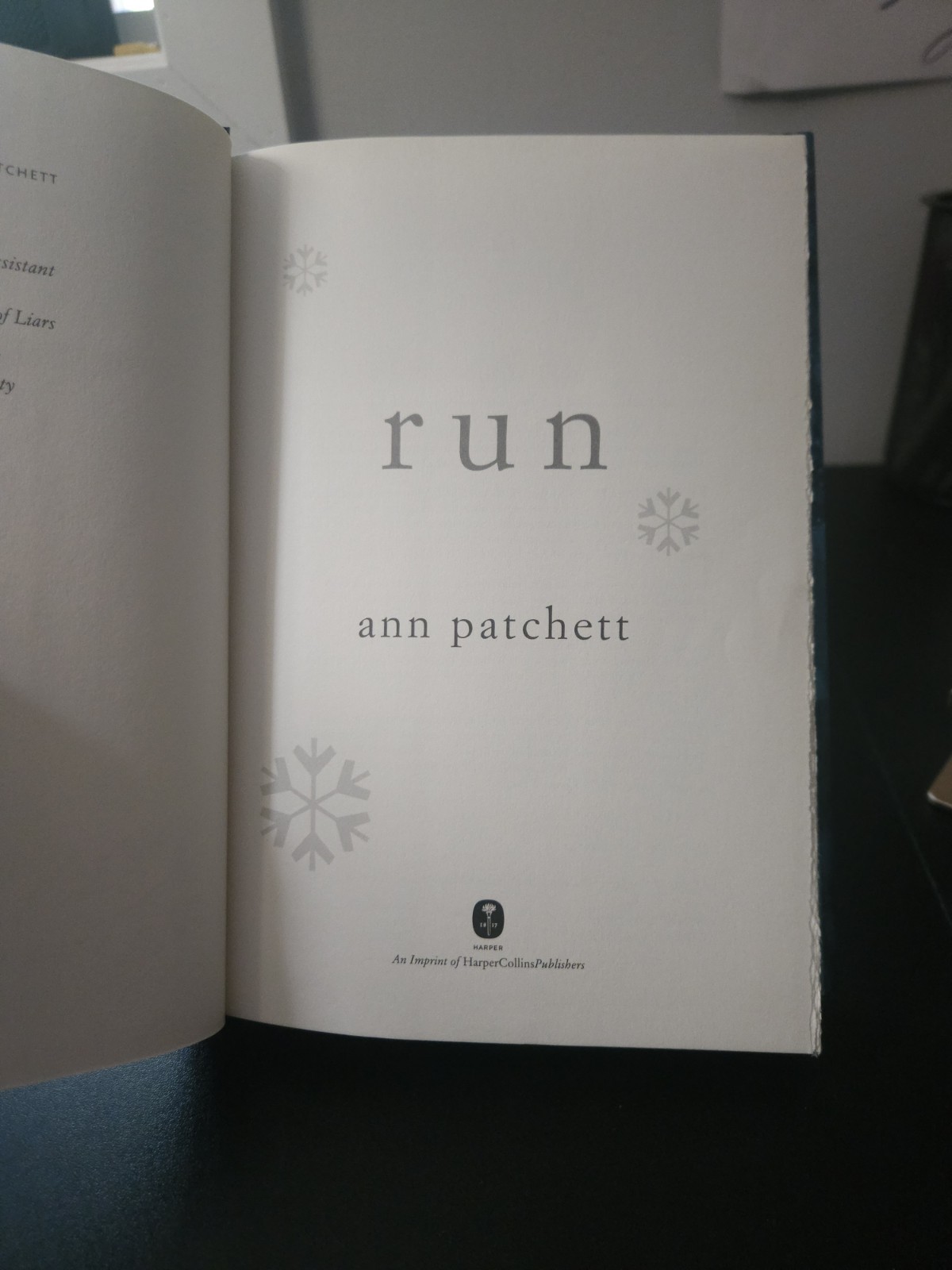 Run Ann Patchett First Edition First Printing 1st Hardcover Novel HC 2007