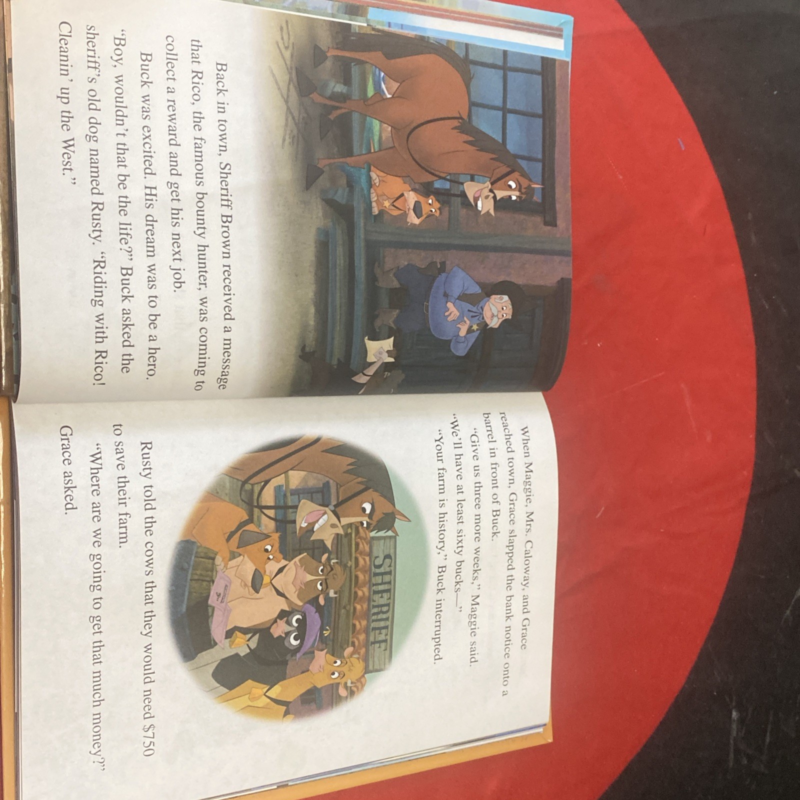 *KIDS* VINTAGE Home On The Range (2004,Hard Book) Disney Wonderful World Reading