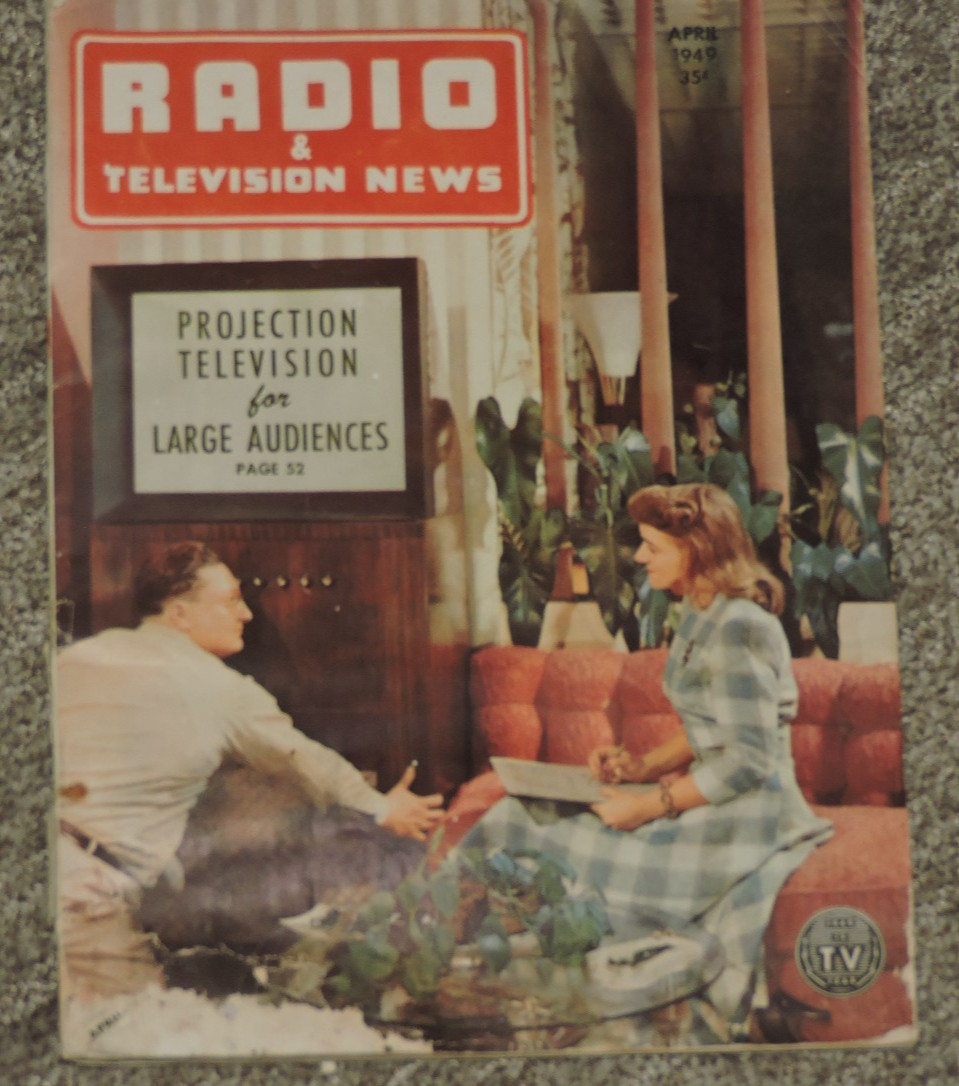 RADIO & TELEVISION NEWS Magazine/catalog – April 1949-154 pages M