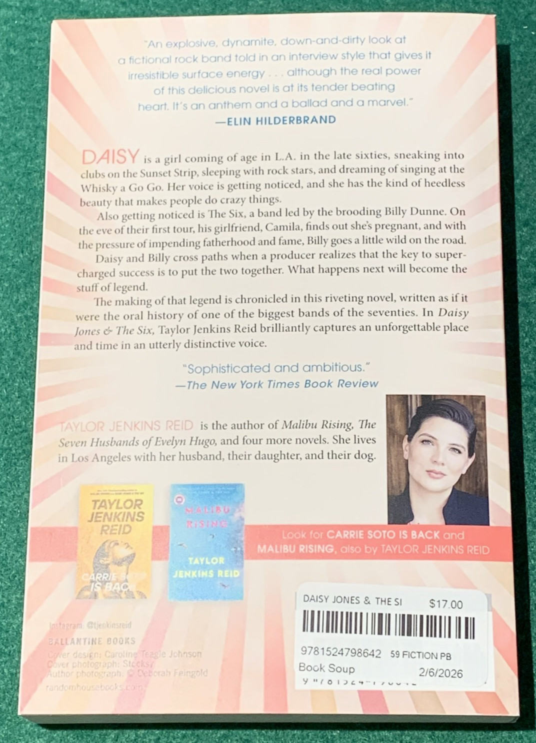Daisy Jones & The Six by Taylor Jenkins Reid SIGNED 33rd Print Trade PB 2020