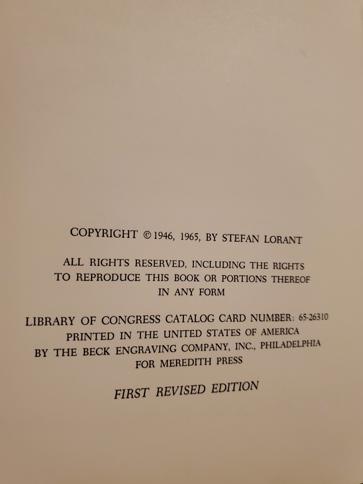 The New World-Stefan Lorant Hardback w/Dustjacket 1965 1st Revised Ed.