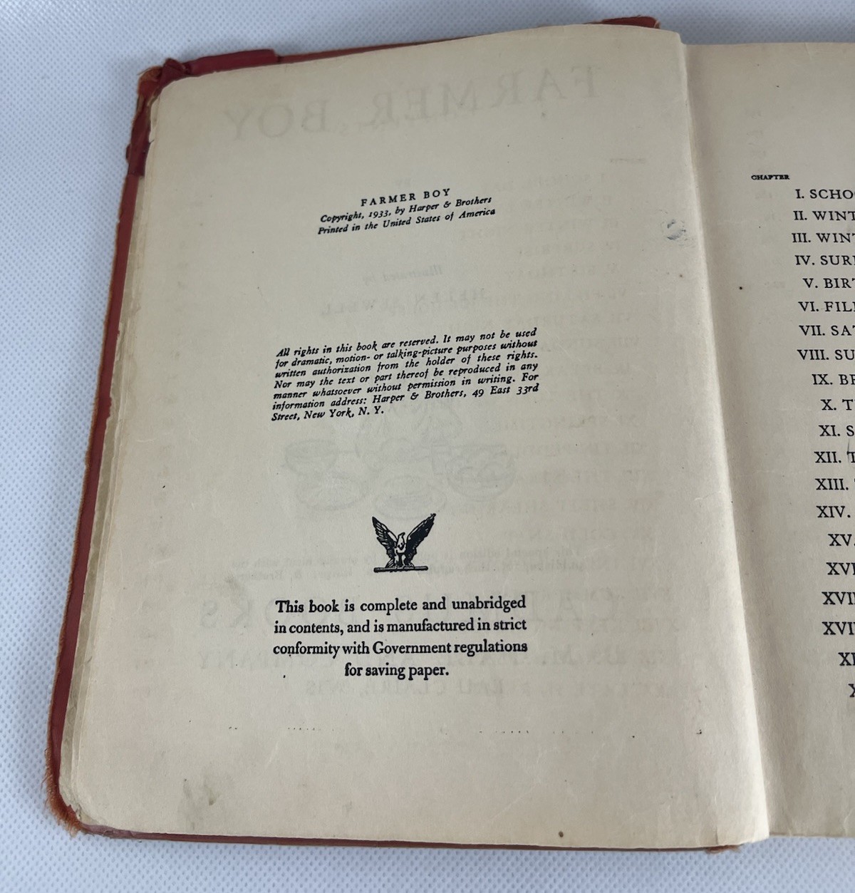 Farmer Boy By Laura Ingalls Wilder 1933 Hardcover