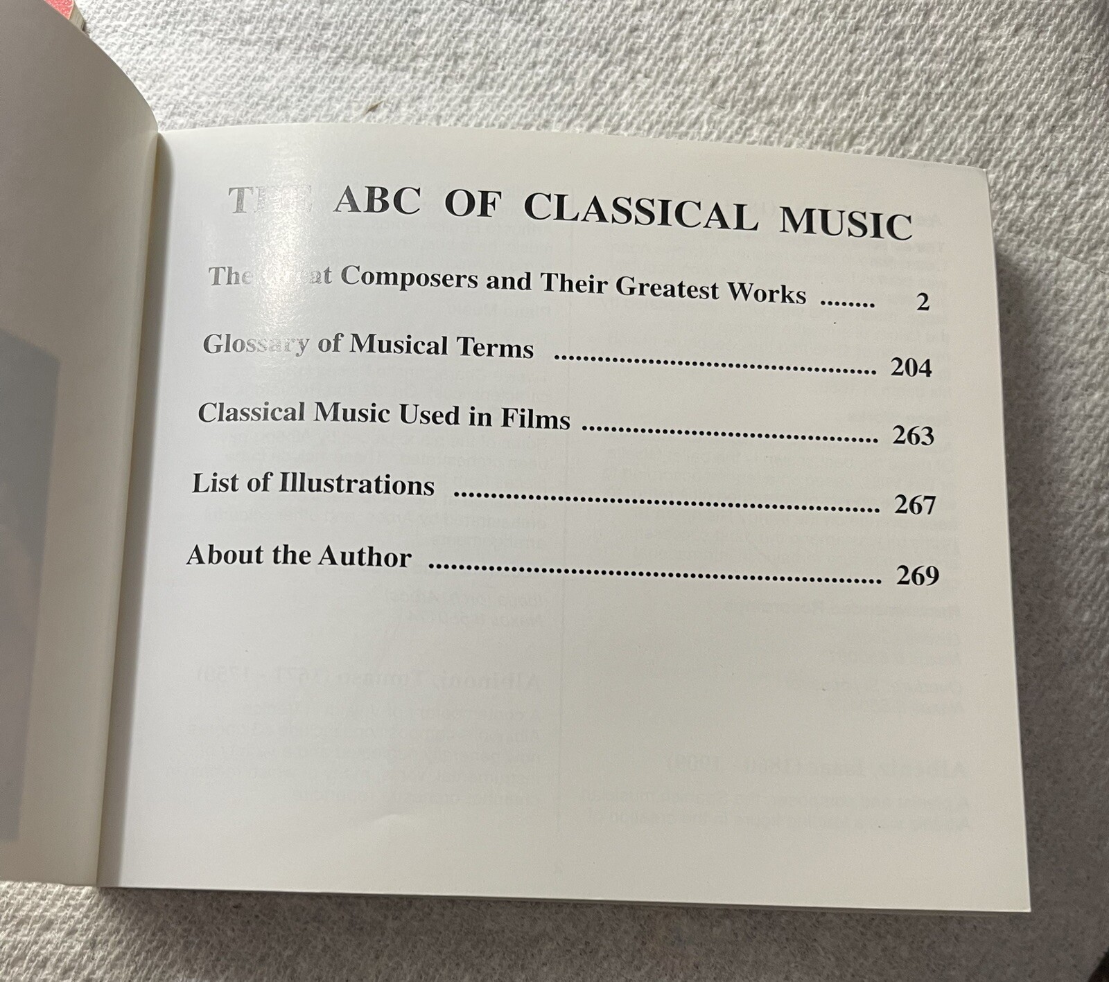 THE ABC of Classical Music Composers & Work by Keith Anderson 269 pages 5.5″x5