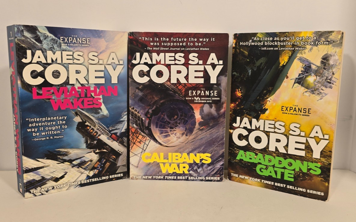 Lot of 3 The Expanse Trade Paperback books 1-3 by James S. A. Corey