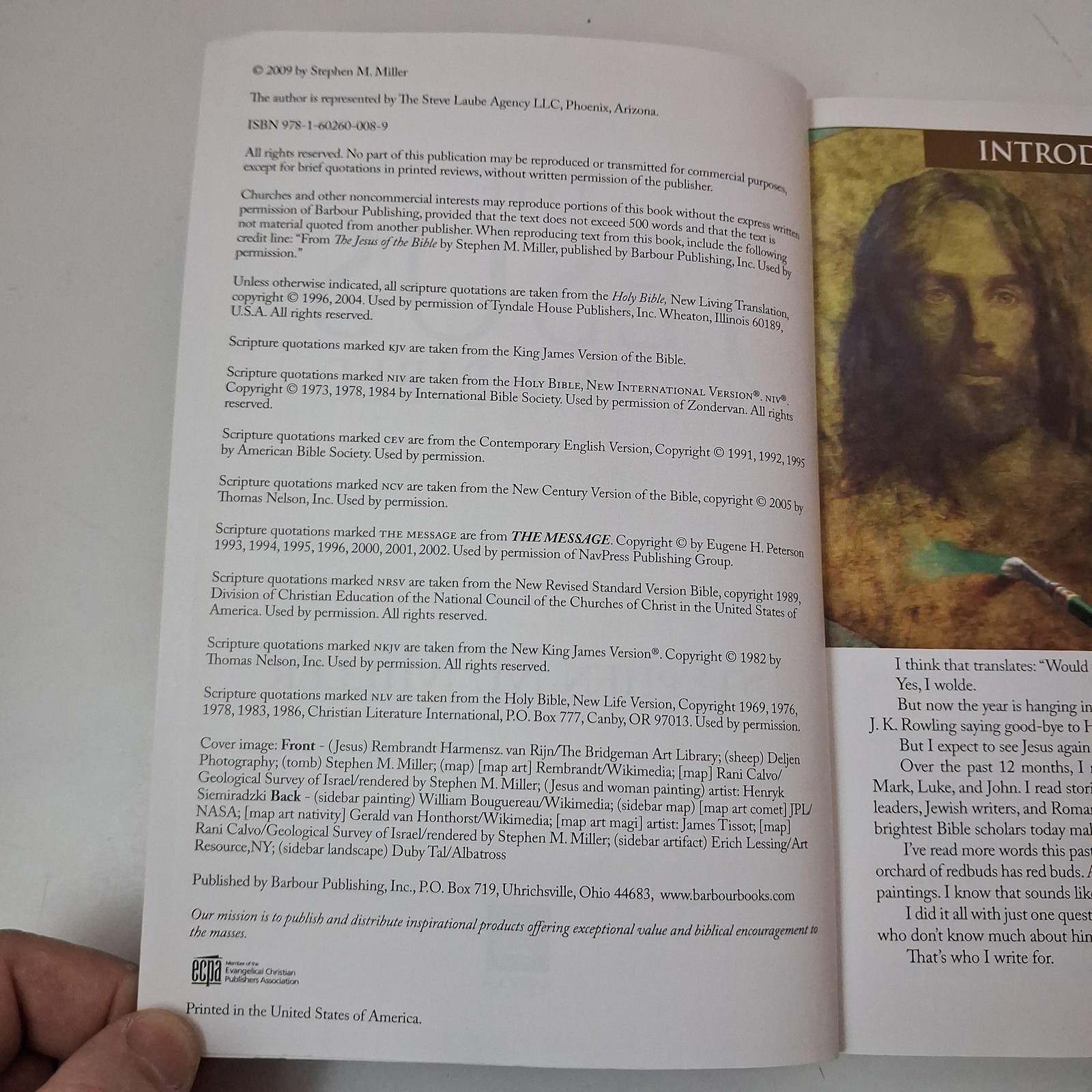 The Jesus Of The Bible Stephen M. Miller Barbour Brown PB 2009 Illustrated