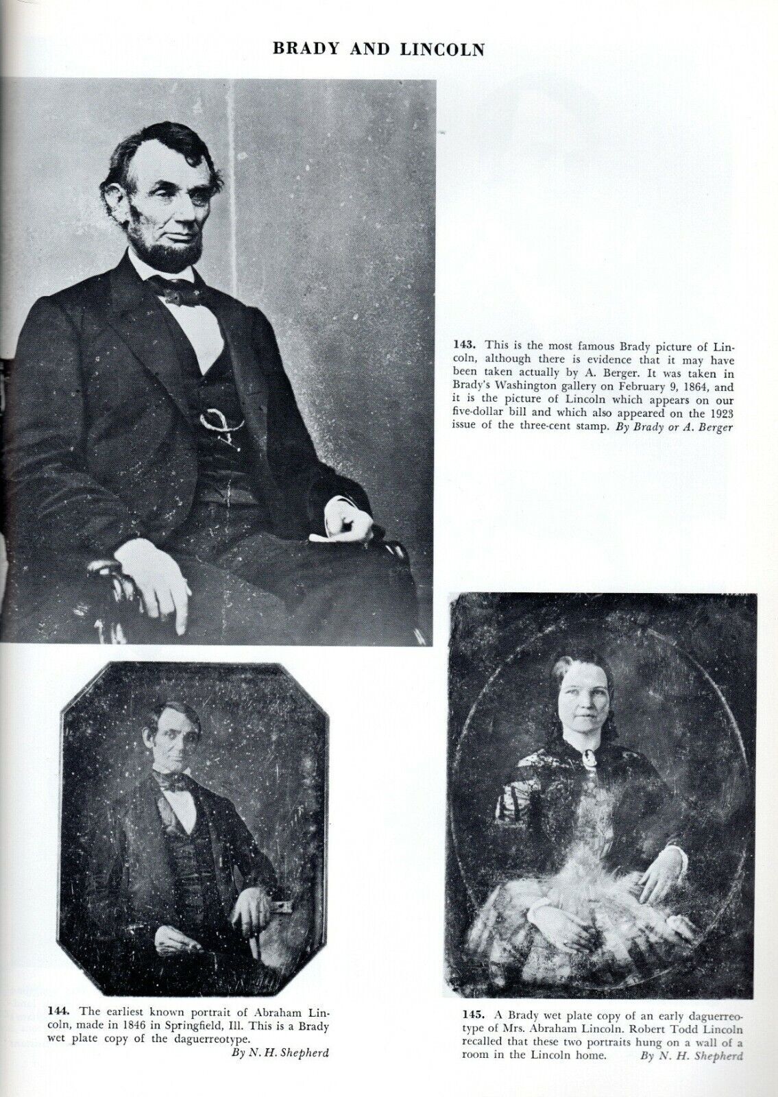 Mathew Brady Historian With A Camera Hard Back 1955/244 pages (9×12)