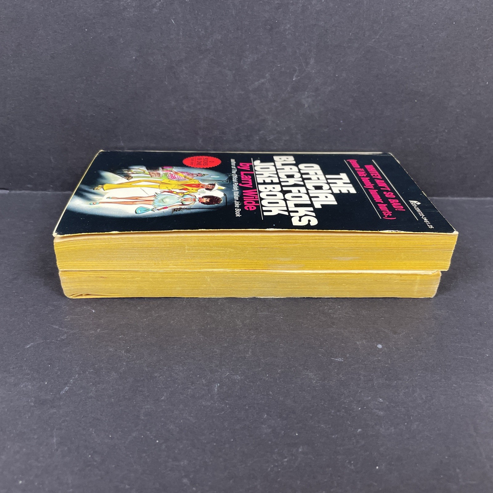VTG Set of 2 The Official Black/White & Polish/Italian Joke Books by Larry Wilde