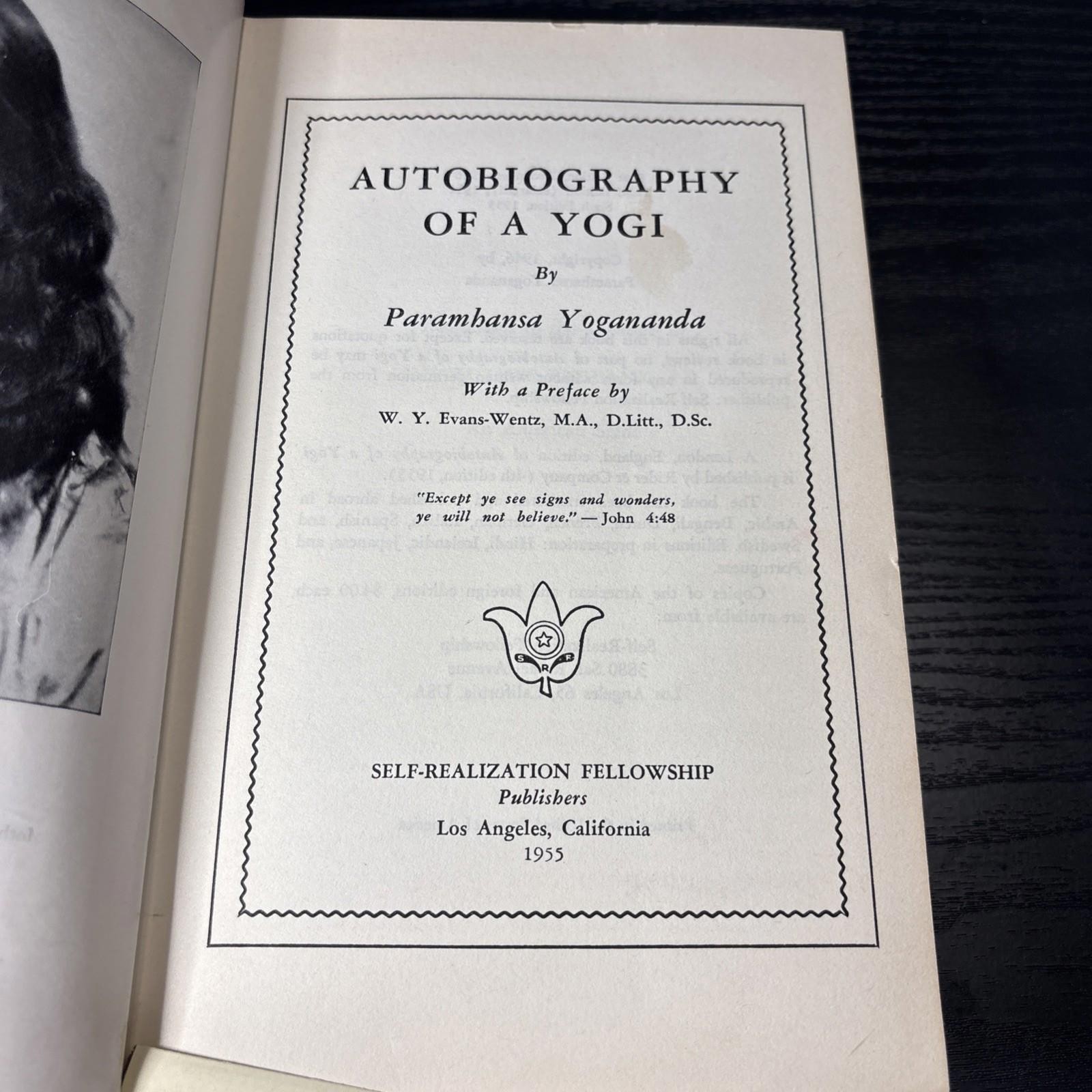 Autobiography of a Yogi Paramhansa Yogananda 1955 6th Ed