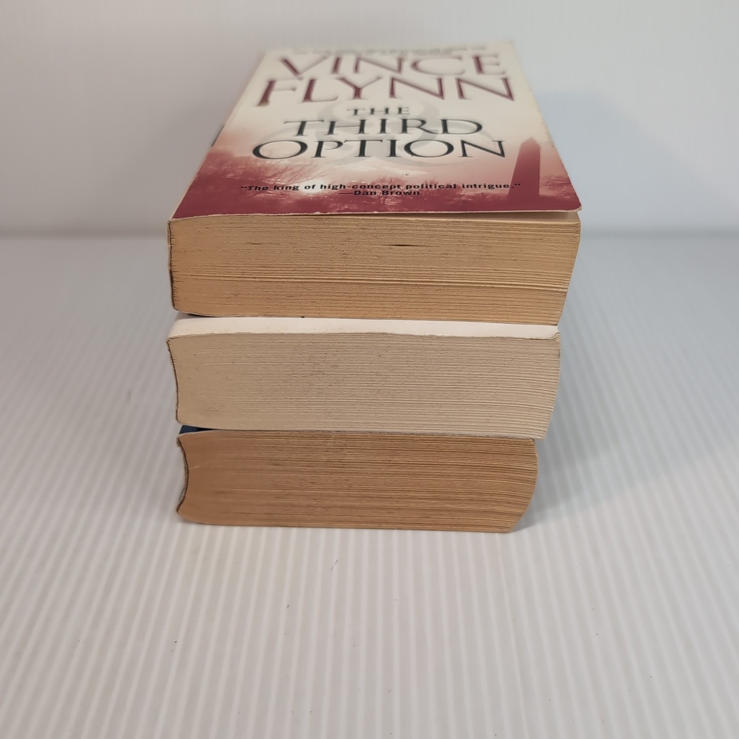 Lot of 3 Vince Flynn Mystery Thriller Paperback Book Third Option