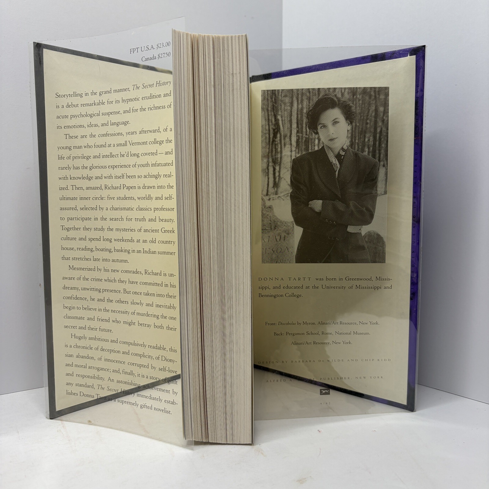 1st Ed, 3rd Print. Secret History by Donna Tartt (1992 Hardcover)