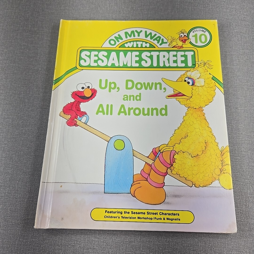 On My Way with Sesame Street UP DOWN AROUND Volume 10 Hardcover Book