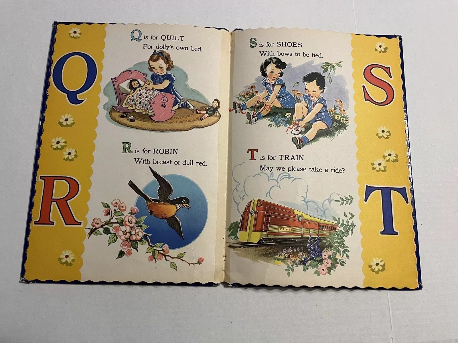 1948 Whitman Publishing The ABC Picture Book Large Hardcover