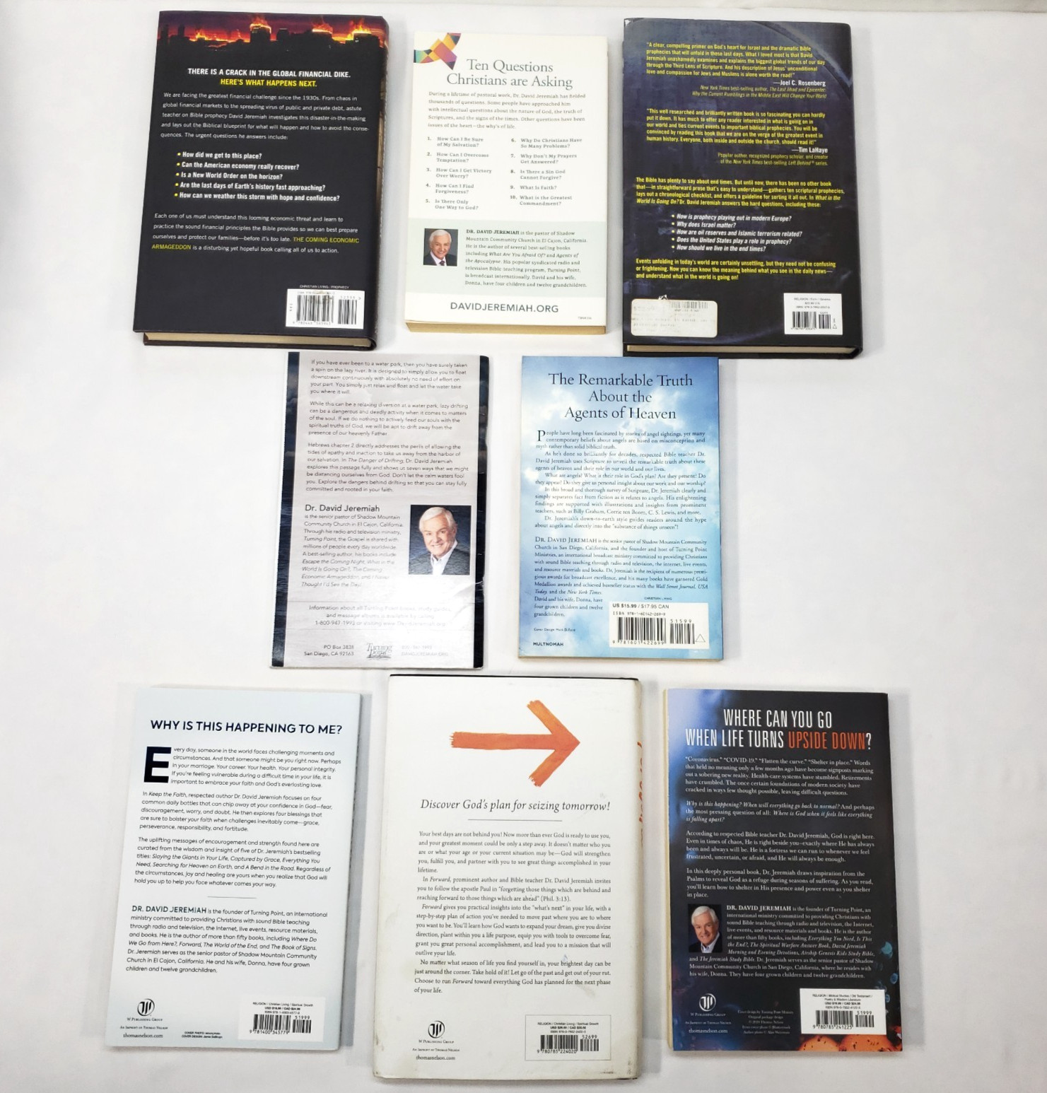 Dr David Jeremiah Books Lot Of 8 Christian Theology Prophecy Church Library Set