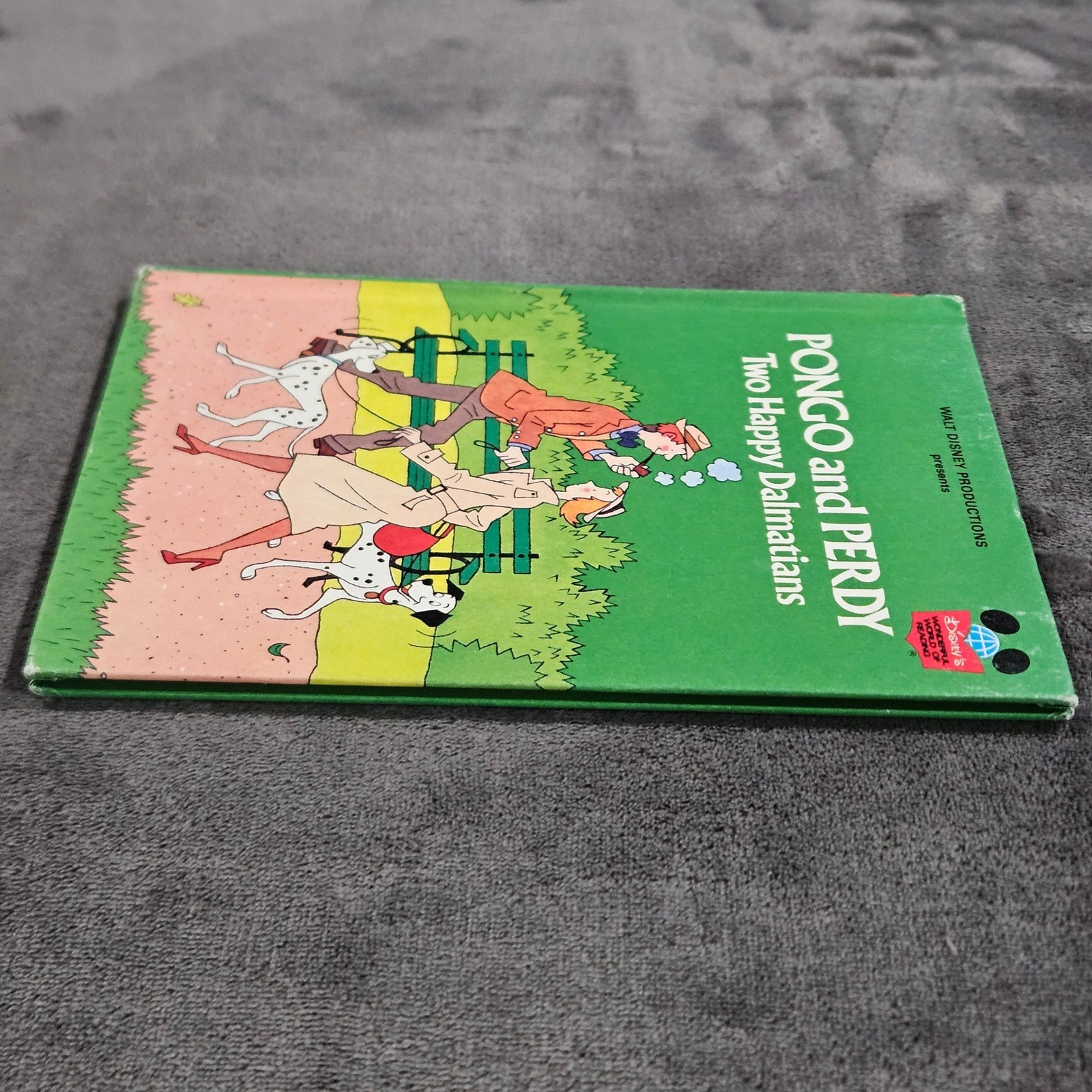 Walt Disney Pongo and Perdy Two Happy Dalmatians Book Club Edition