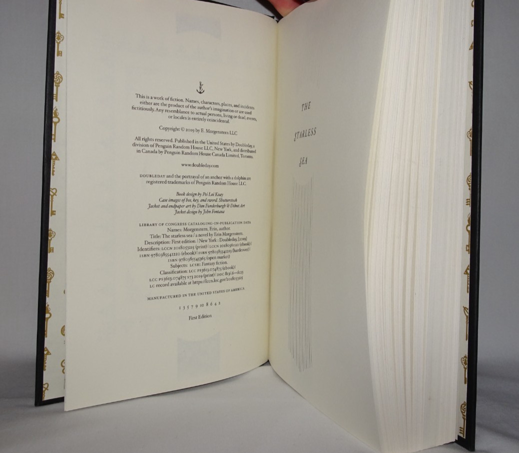 STARLESS SEA by Erin Morgenstern (2019, Hardcover, Dust Jacket, 1st/1st)