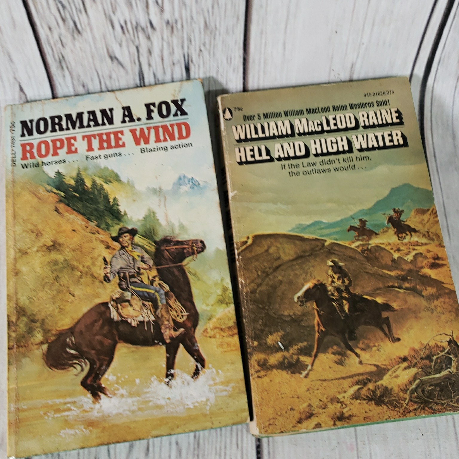 LOT OF 11 Western Adventure Cowboy Horses Paperback Books Various Author VINTAGE