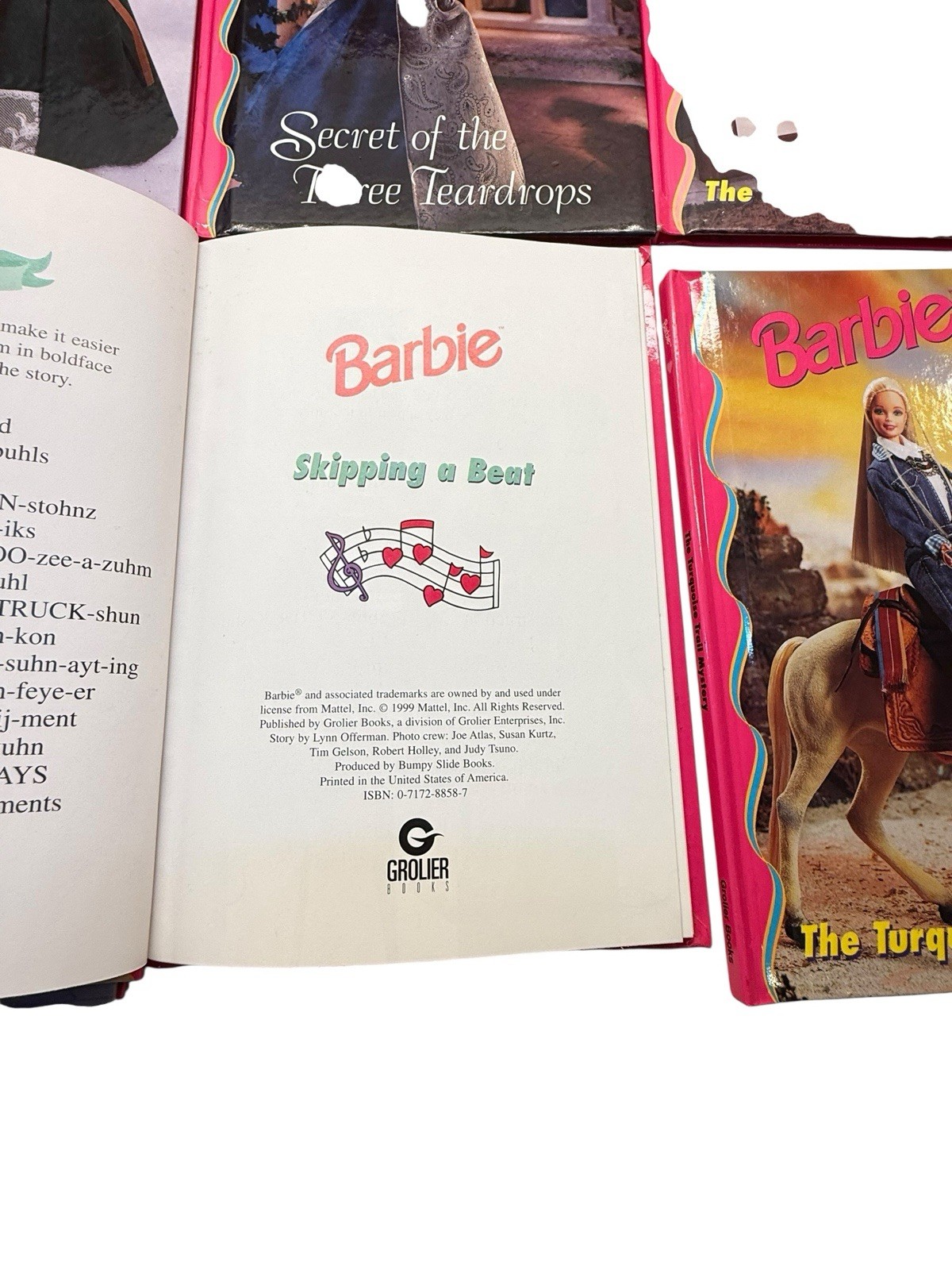 Lot of 18 Vintage Barbie & Friends Book Club Grolier Hardcover Books 90s Mattel