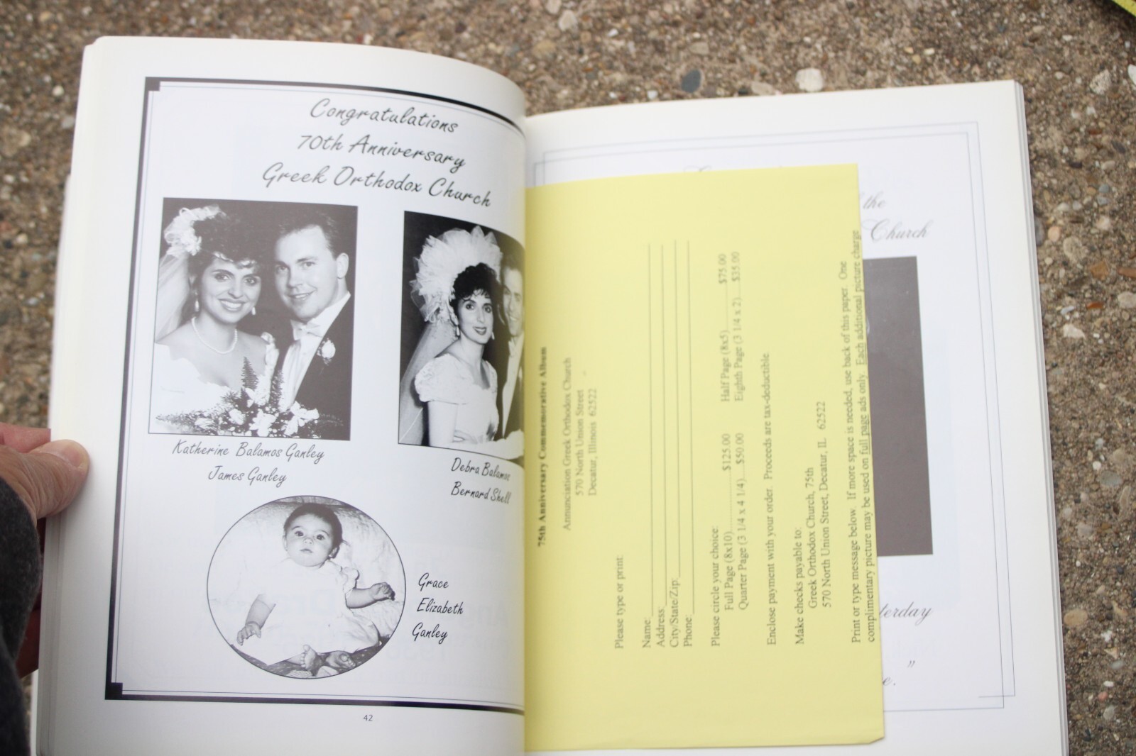 Annunciation Greek Orthodox Church Decatur Il. 1927-1997 70th Anniversary TPB