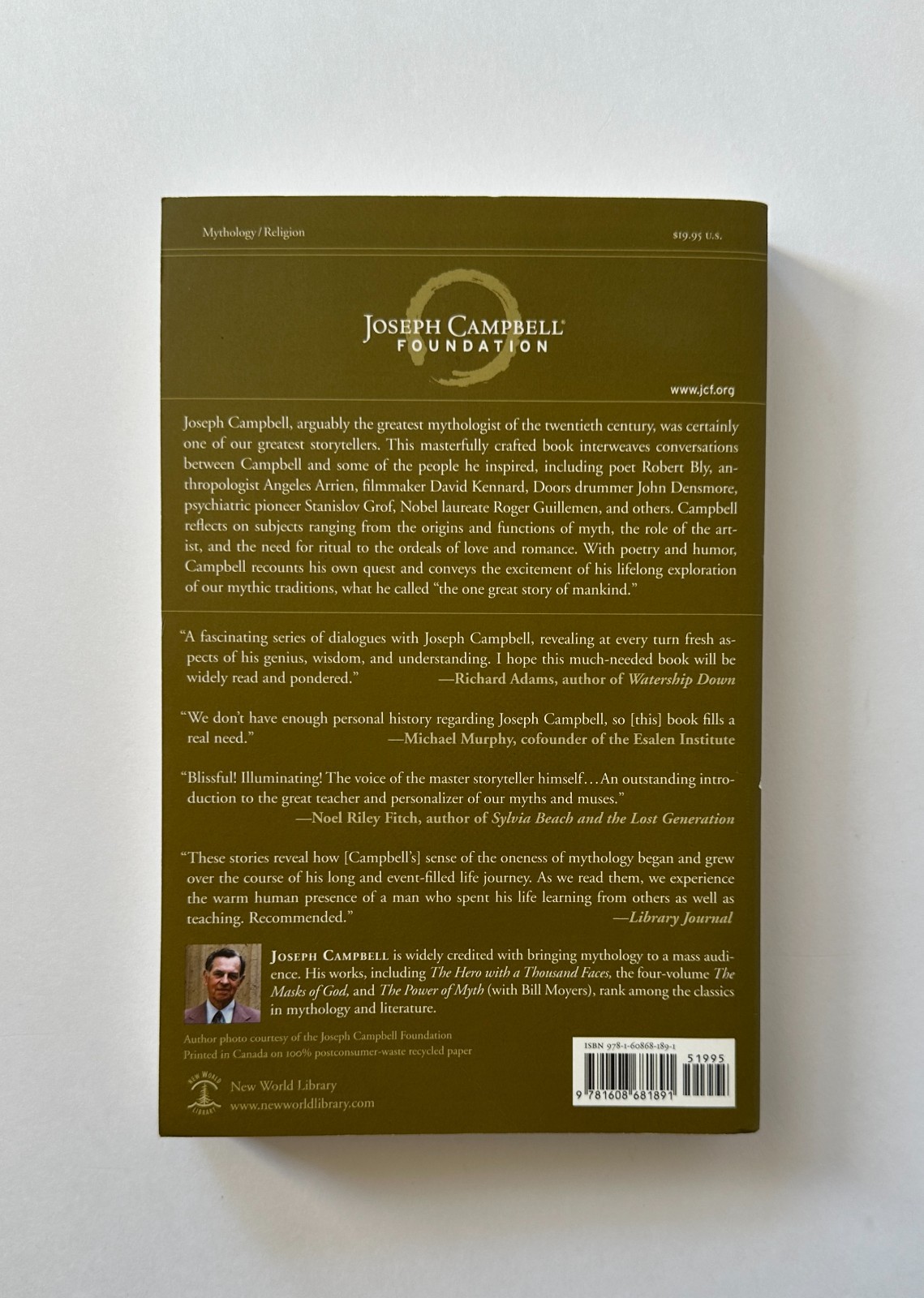 JOSEPH CAMPBELL The Hero’s Journey | 2014 New World Library Trade Paperback