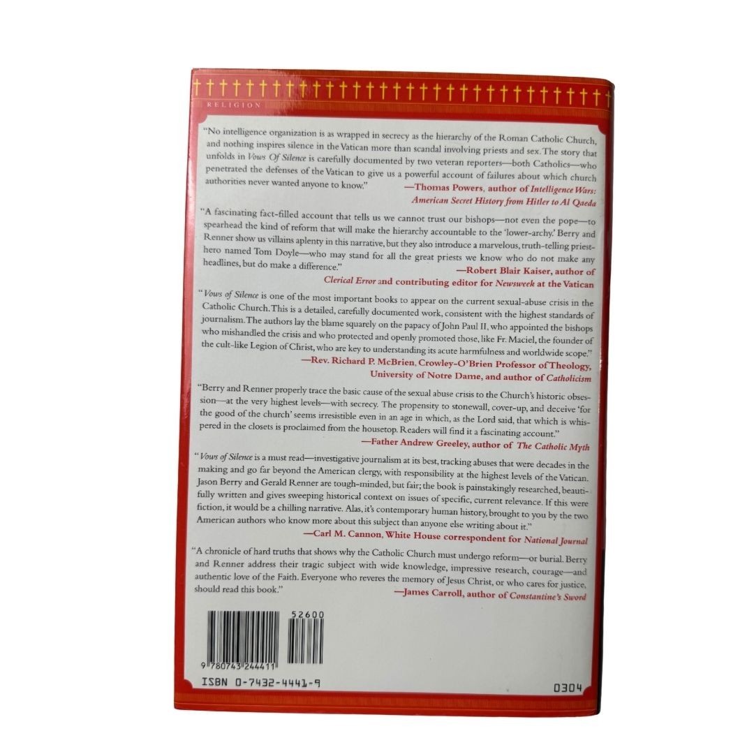 Vows of Silence by Jason Berry & Gerald Renner Hardcover Papacy Abuse Vatican