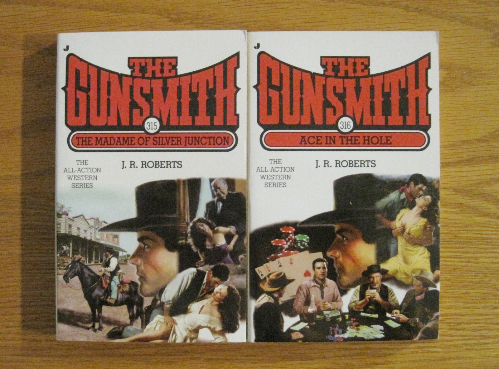 The GUNSMITH – J.R. Roberts – 8 Adult Western Paperback Book Lot – 300’s