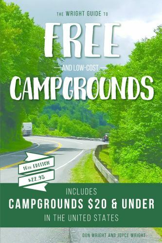 The Wright Guide to Free and Low-Cost Campgrounds: Includes Campgrounds $20 and