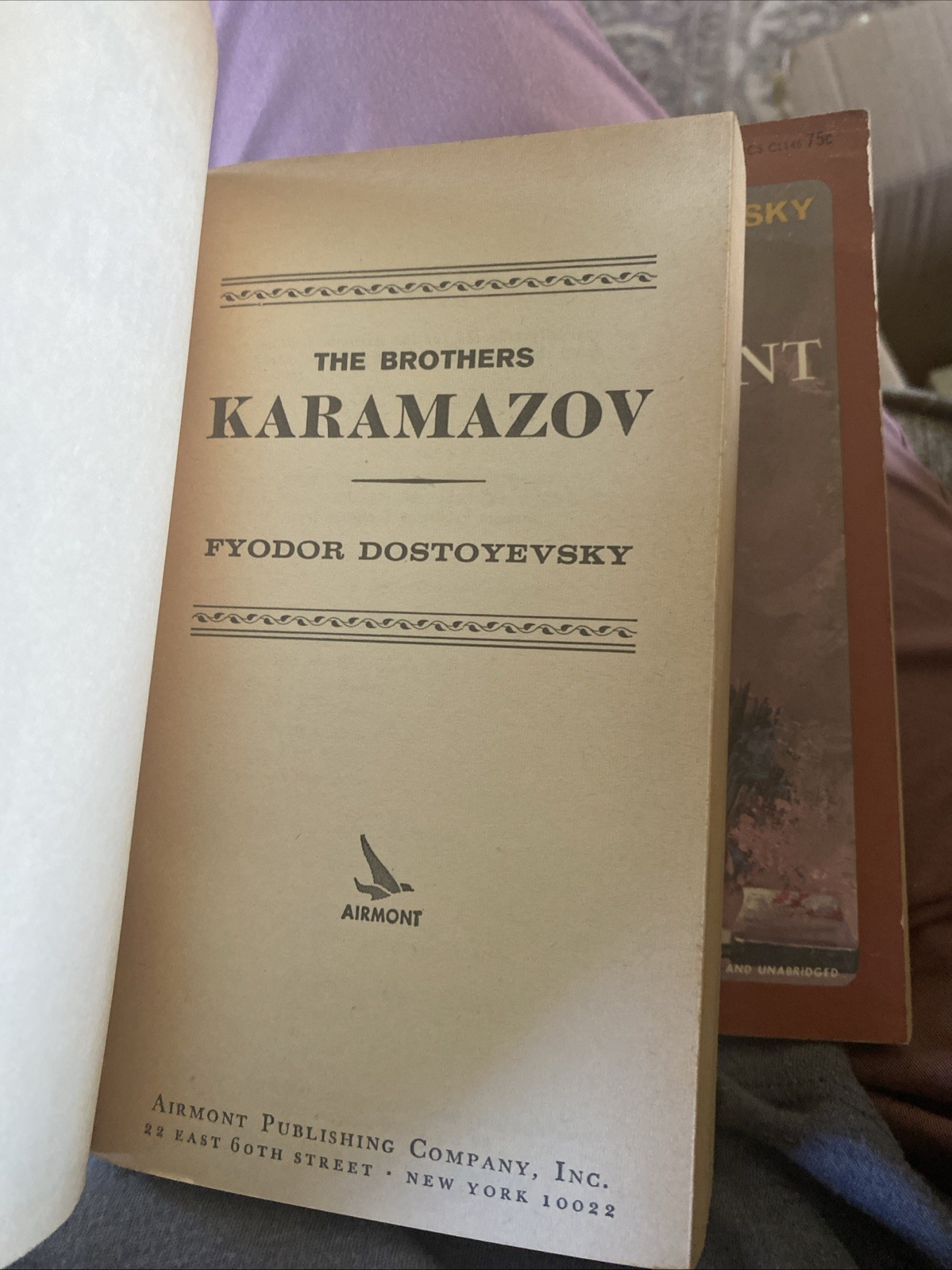 THE BROTHERS KARAMAZOV By Fyodor Dostoevsky, PAPERBACK, AIRMONT CLASSICS, 1966