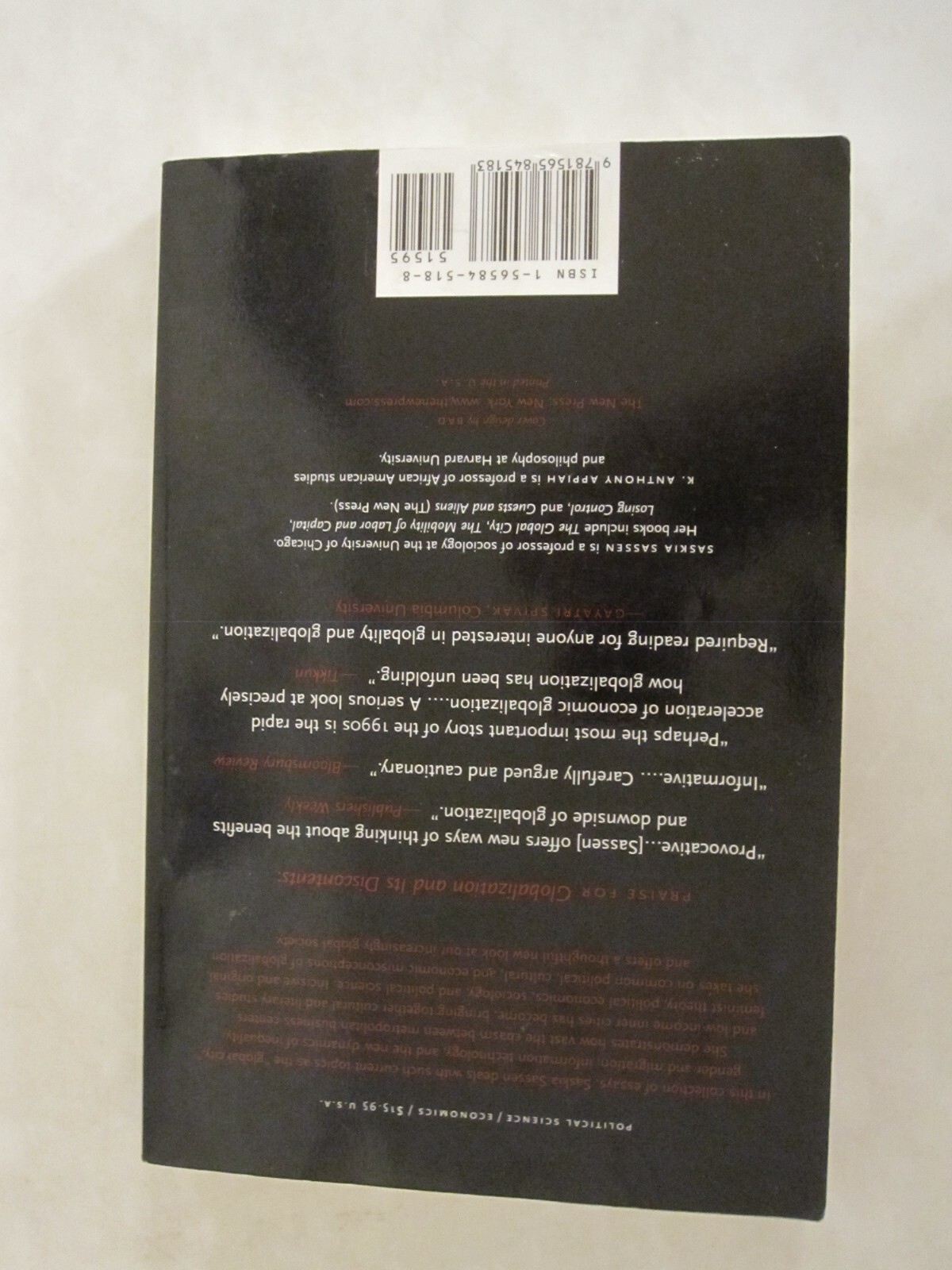 Globalization and Its Discontents : Essays on the New Mobility of People and Mon