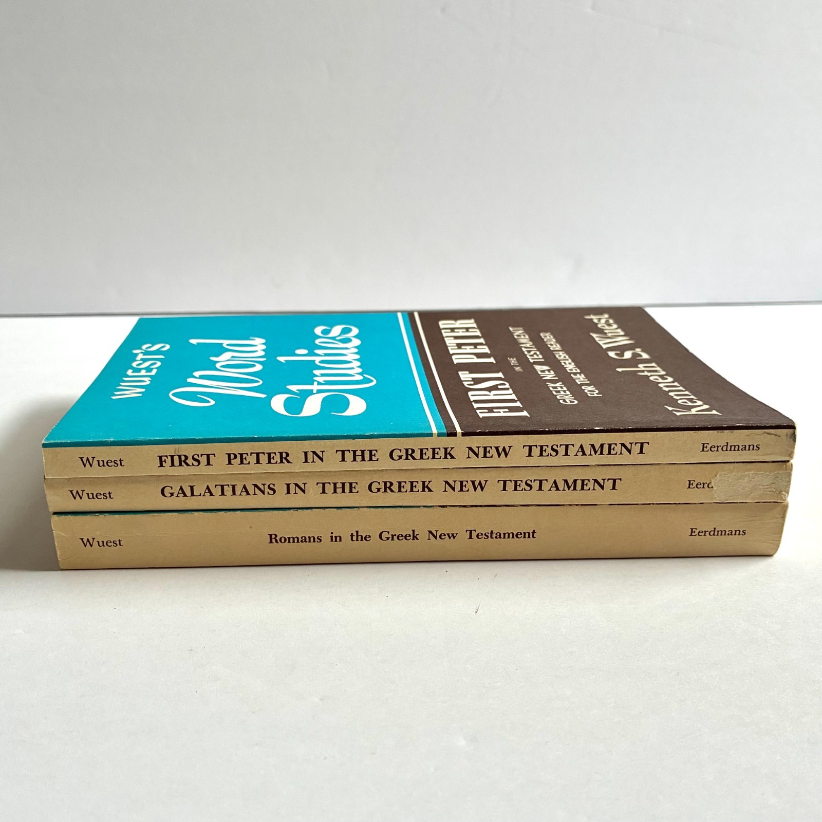 Wuest’s Word Studies 3 Books Romans Galatians I Peter Greek New Testament PB