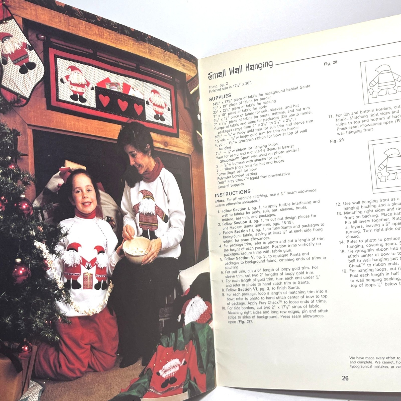 Appliqué Santas Galore Craft Pattern Book By Jean Wells Leisure Arts