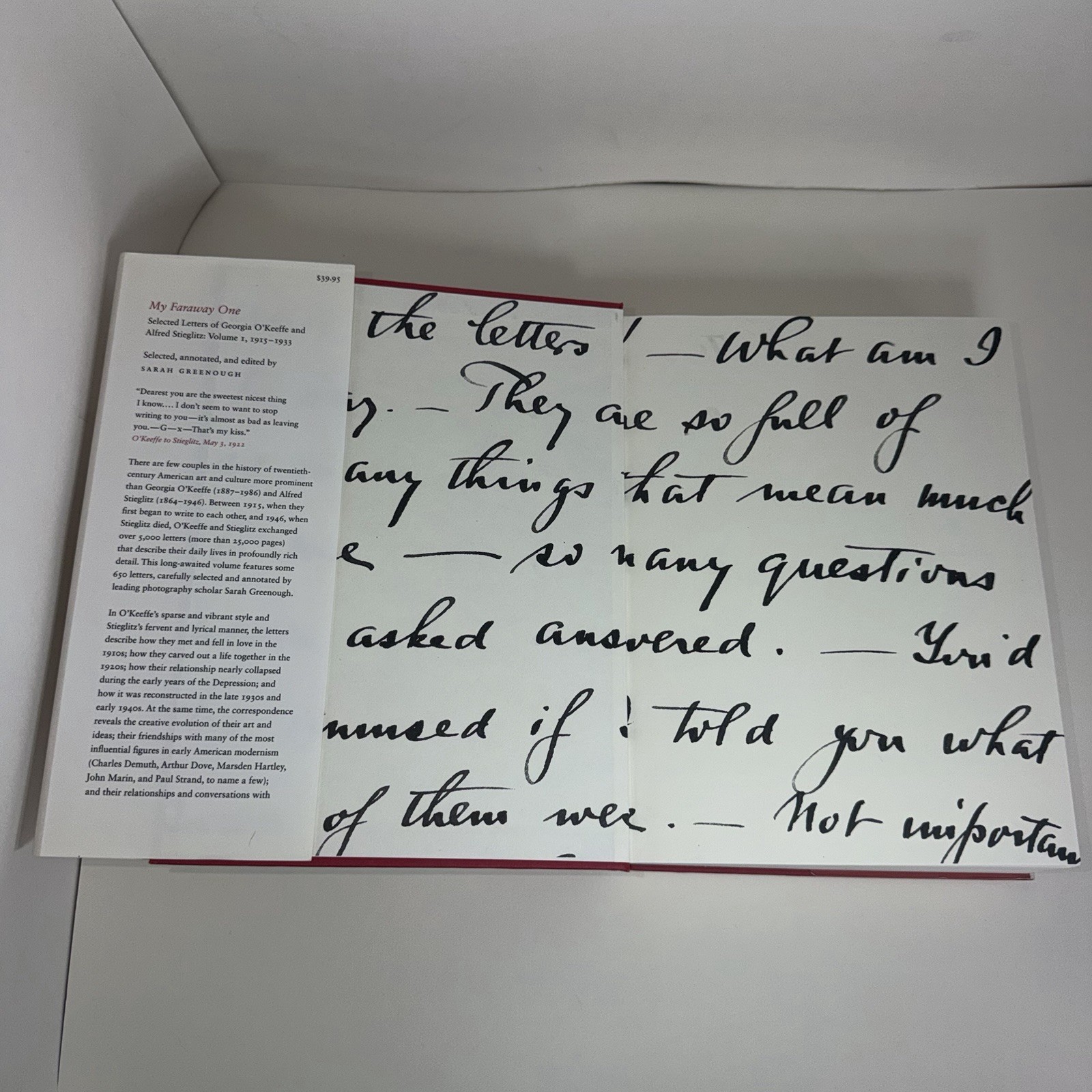 My Faraway One Vol. 1 : Selected Letters of Georgia o’Keeffe Alfred Stieglitz