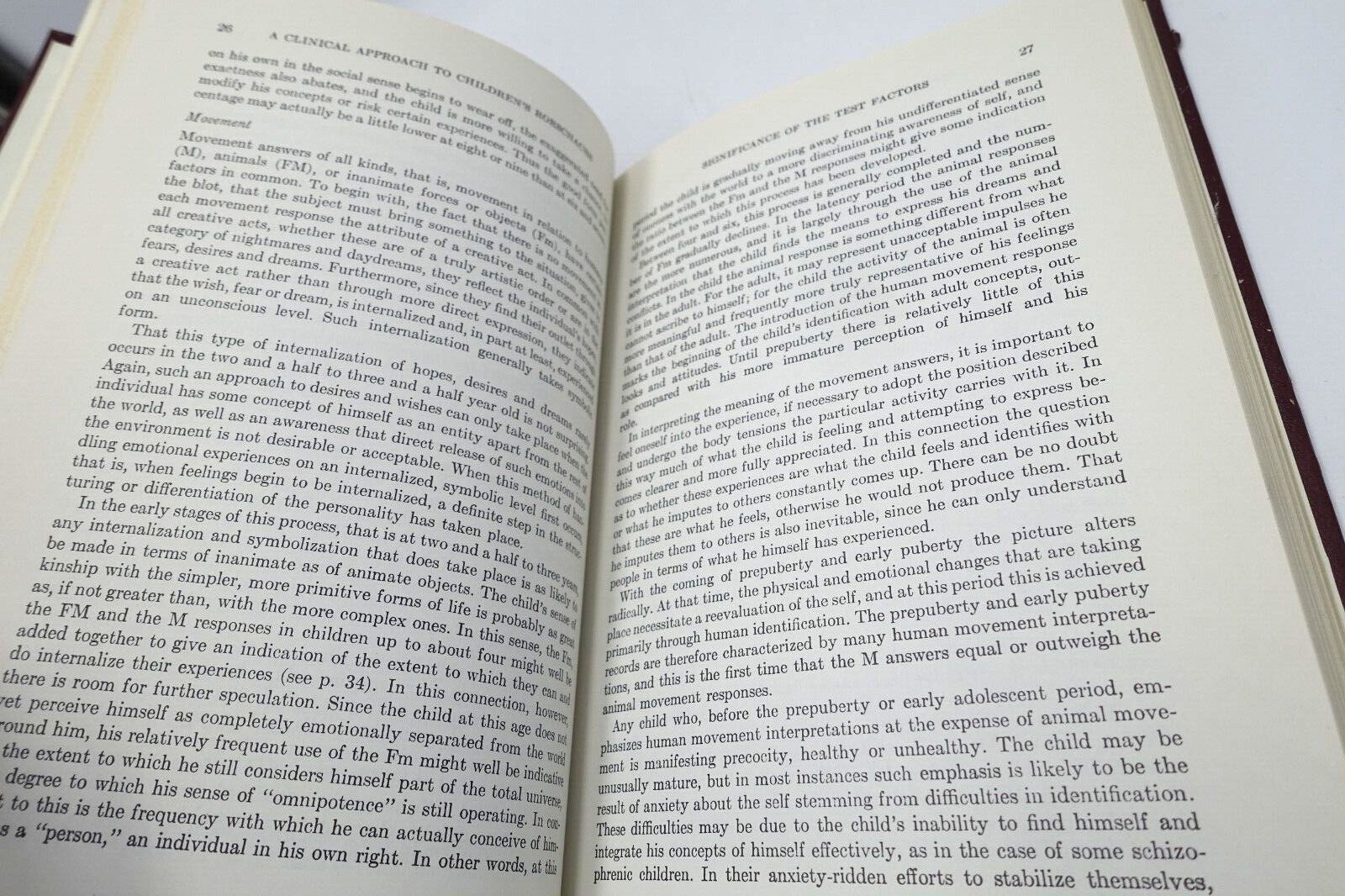 Vintage 1953 A Clinical Approach to Children’s Rorschachs Florence Halpern
