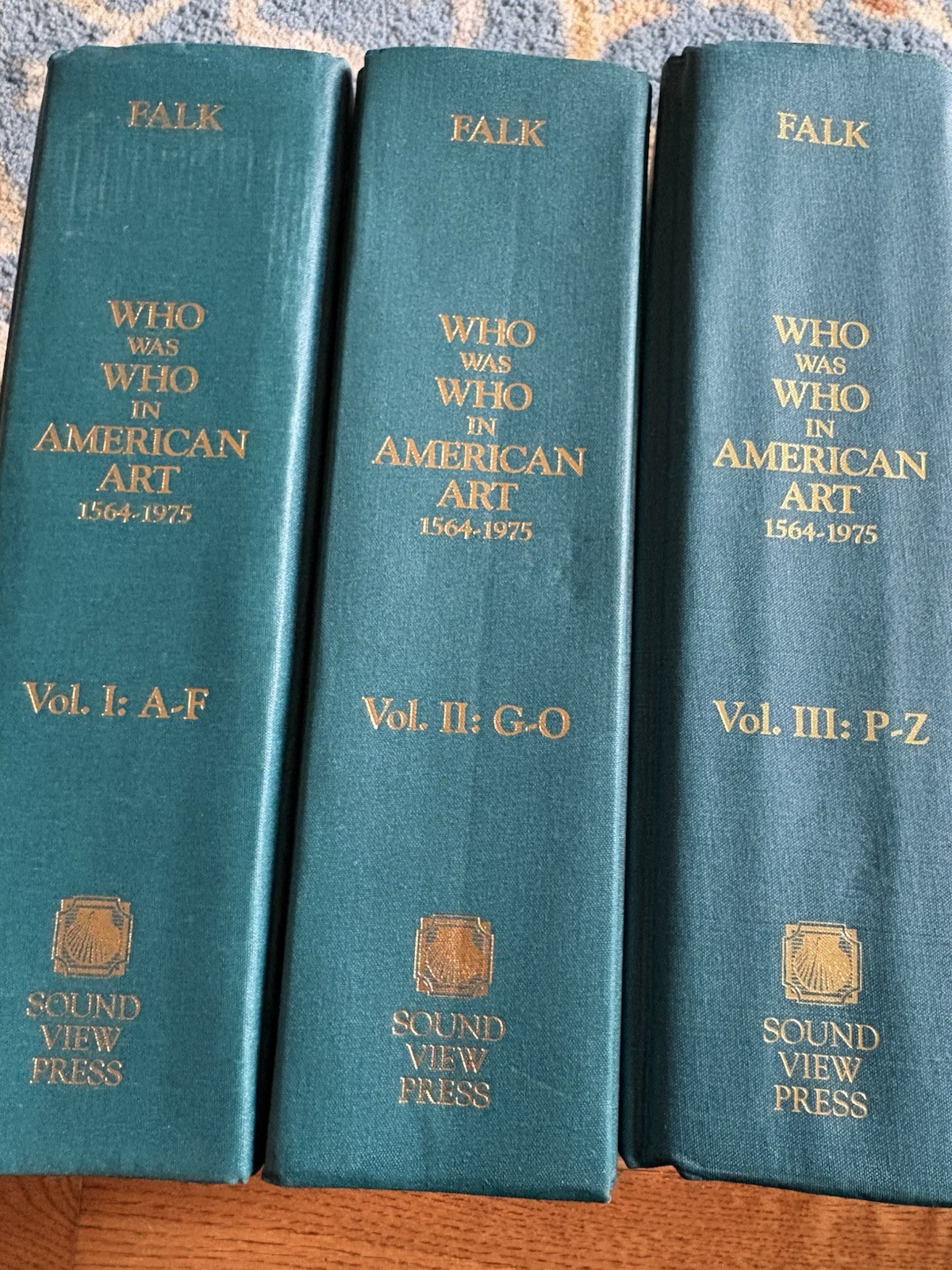 3 Volume Set Who was Who in American Art 1564 – 1975 Falk (1999) Hardcover Book