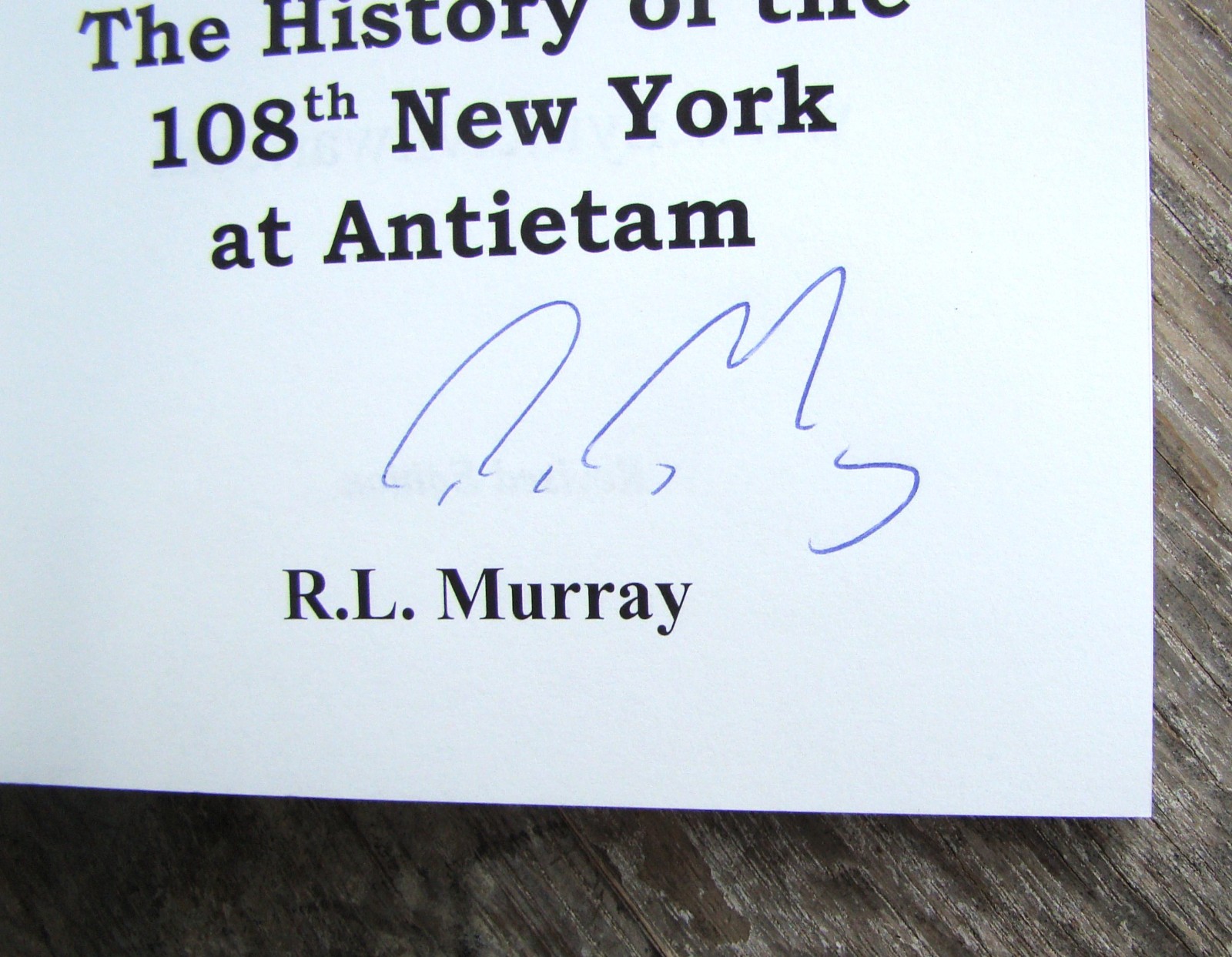 Before The Appointed Time ~2001 PB~ Murray SIGNED Antietam Civil War 108th NY