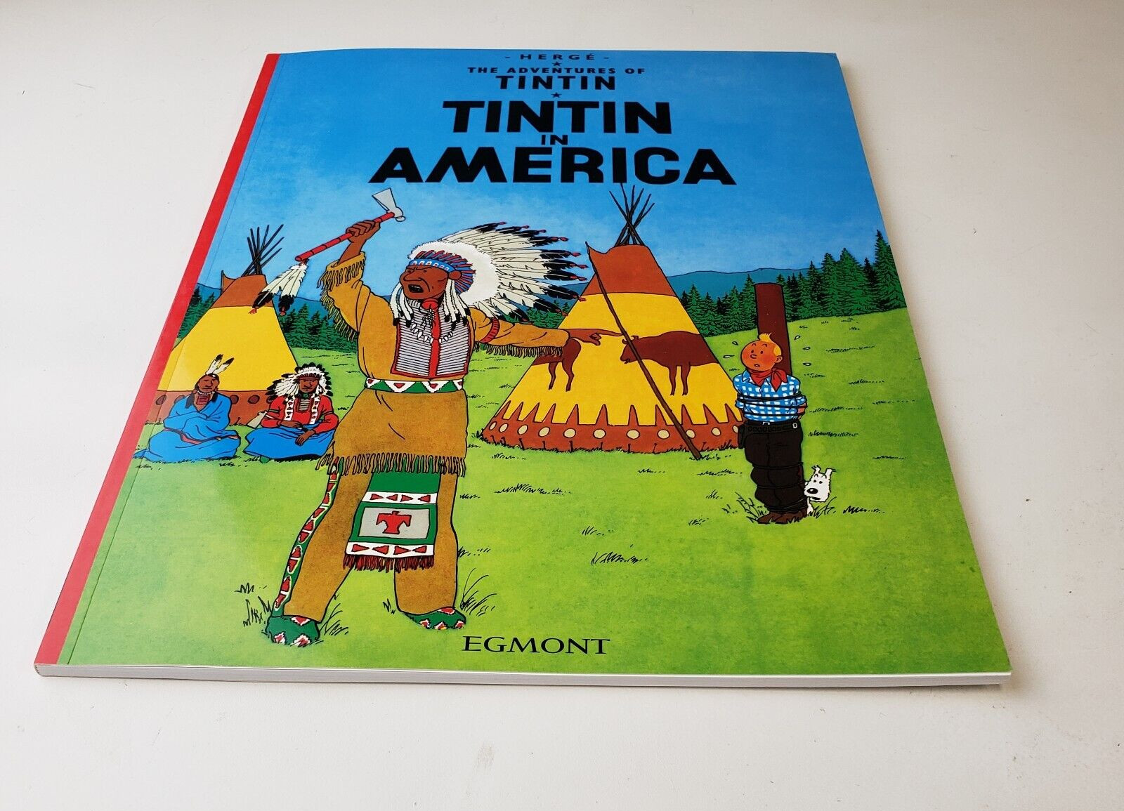 Tintin in America by Herge Softcover Egmont Graphic Novel Adventure Book