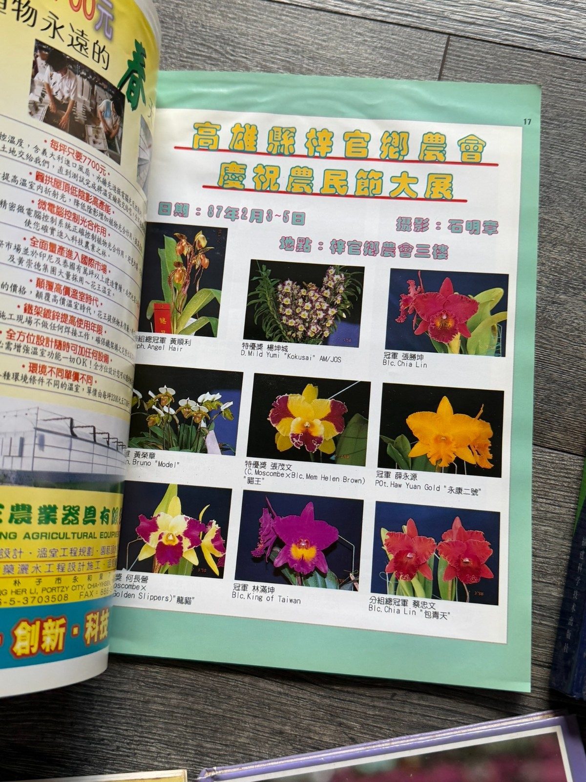ORCHID Book 6pc Lot Chinese Language Hardcover Softcover Flowers Floristry