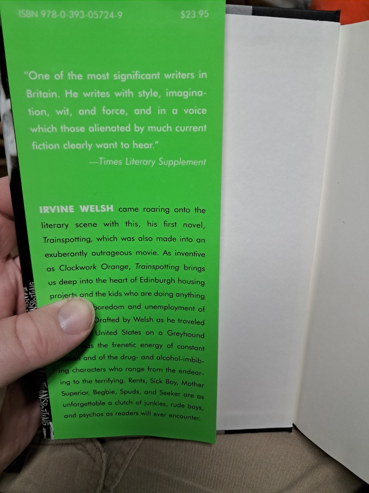 Trainspotting by Irvine Welsh (2002, Hardcover) Read Description.