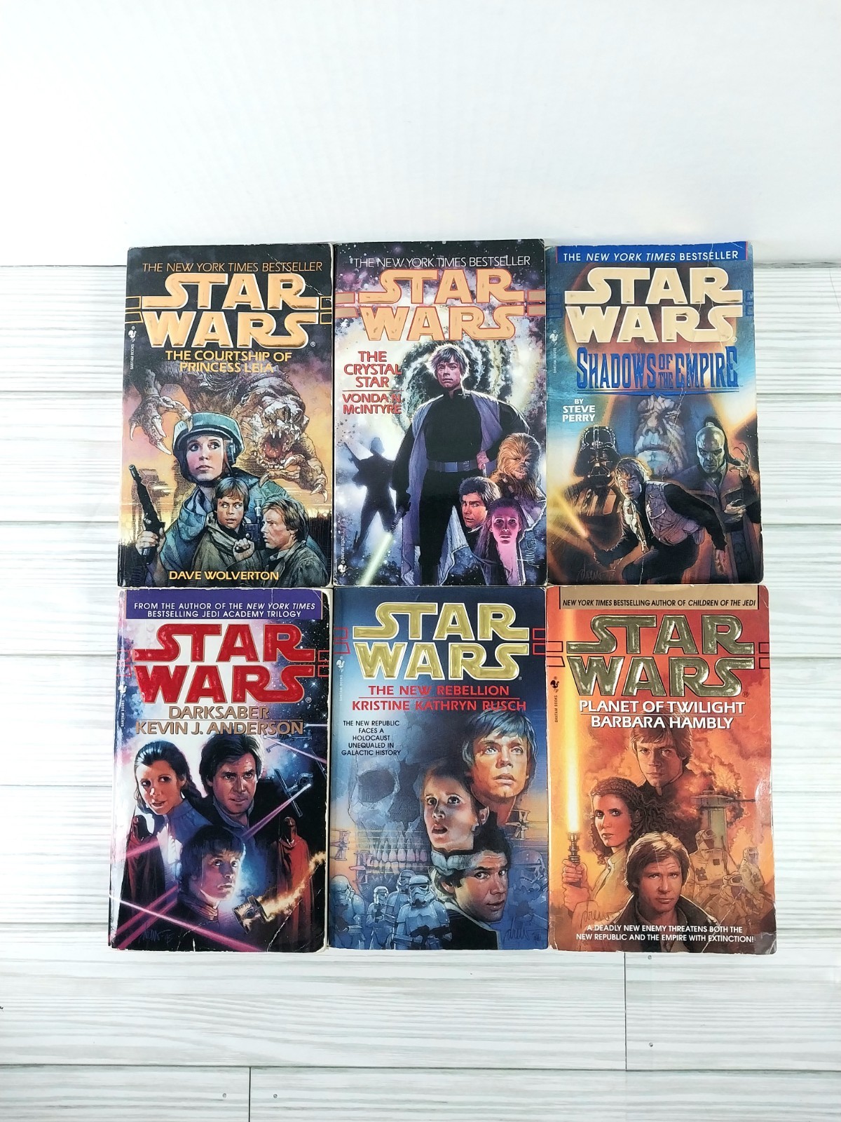 Star Wars☆ Lot of 6 Vintage Paperbacks 1990’s (’95-’97) VGC~ 1st Edition Bantam