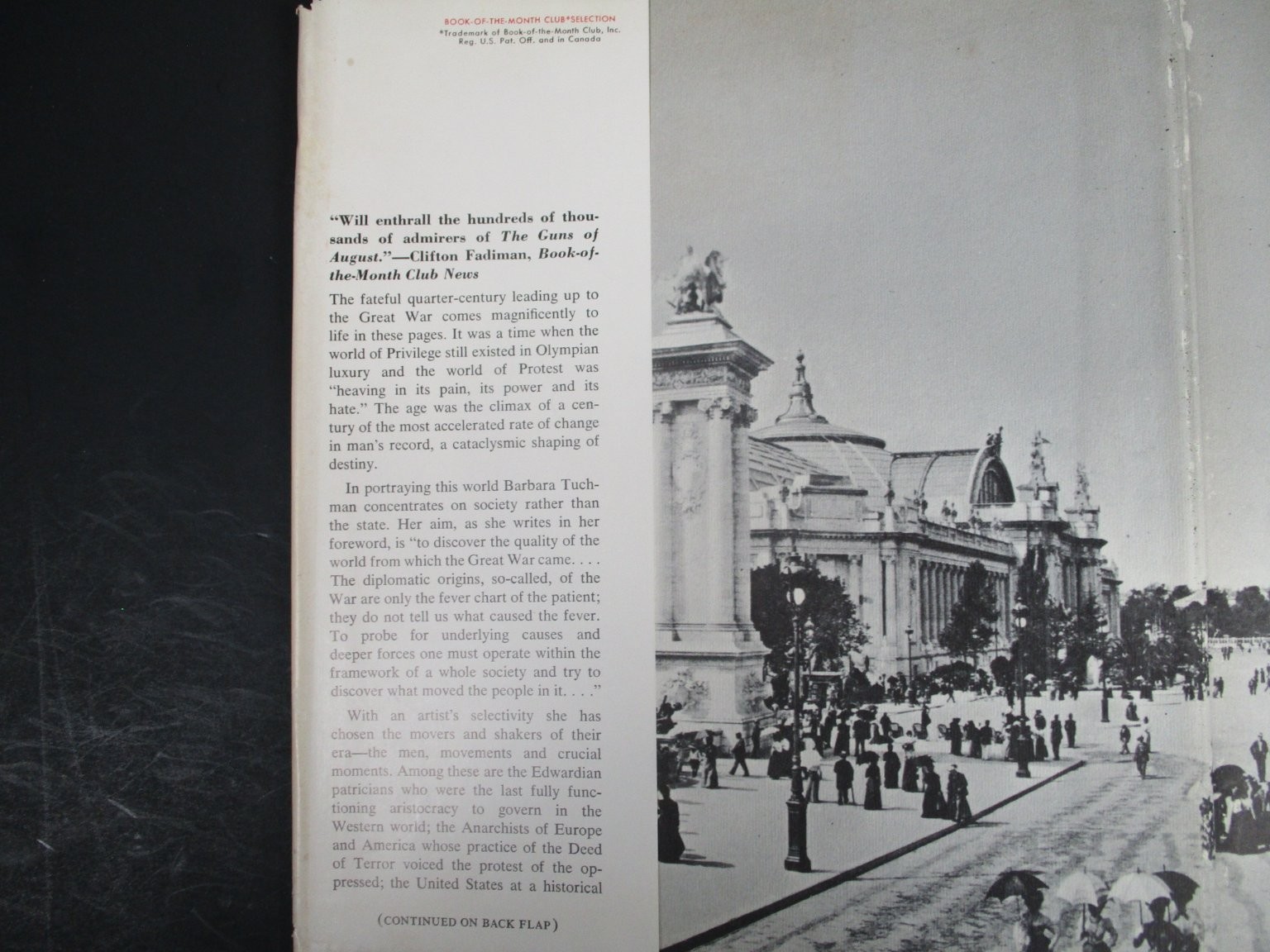 The Proud Tower Barbara W. Tuchman 1966 First Printing History Macmillan HCDJ